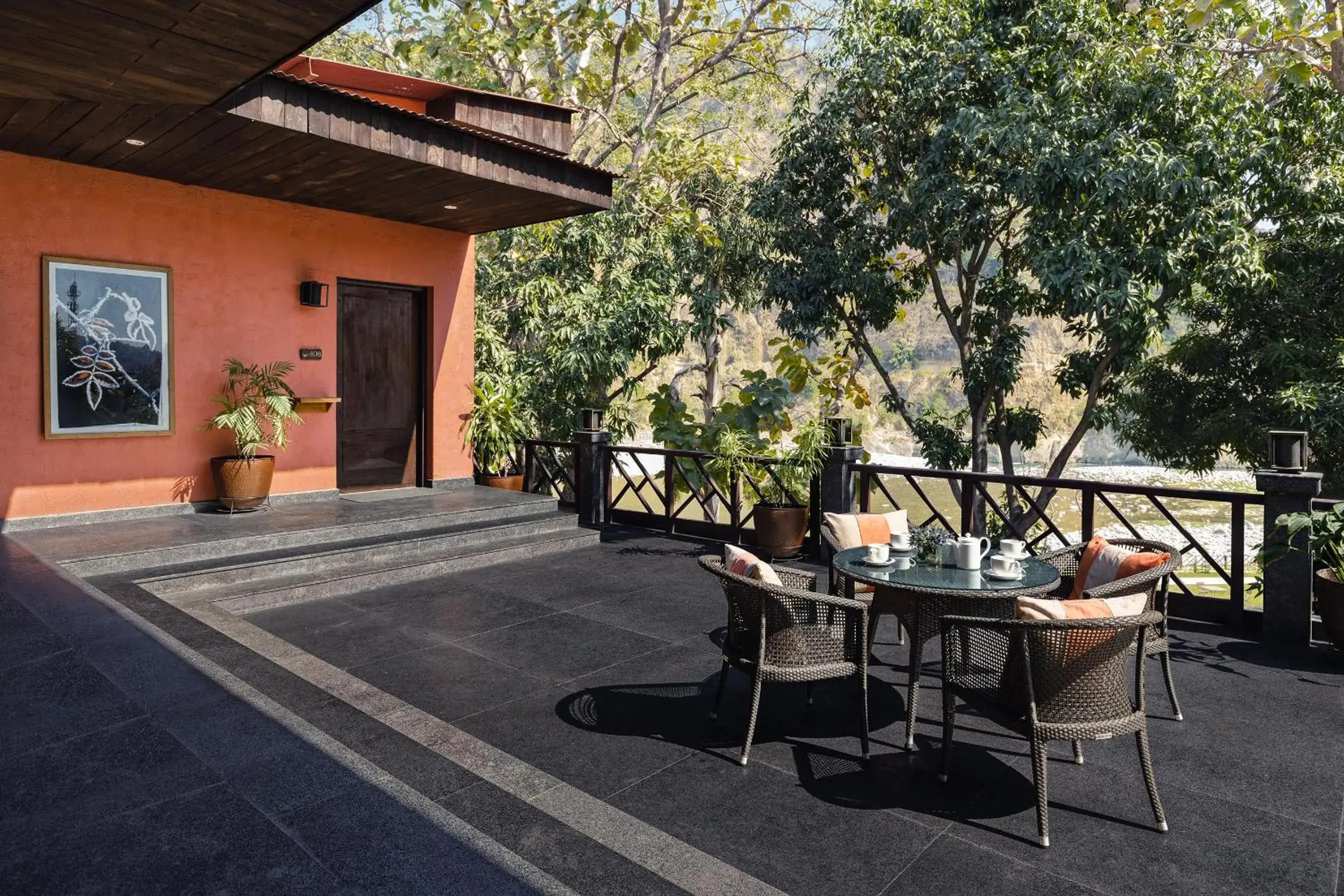 Deluxe Room River View King Bed - single occupancy in Taj Corbett Resort and Spa Uttarakhand Deluxe Room River View King Bed - single occupancy in Taj Corbett Resort and Spa Uttarakhand