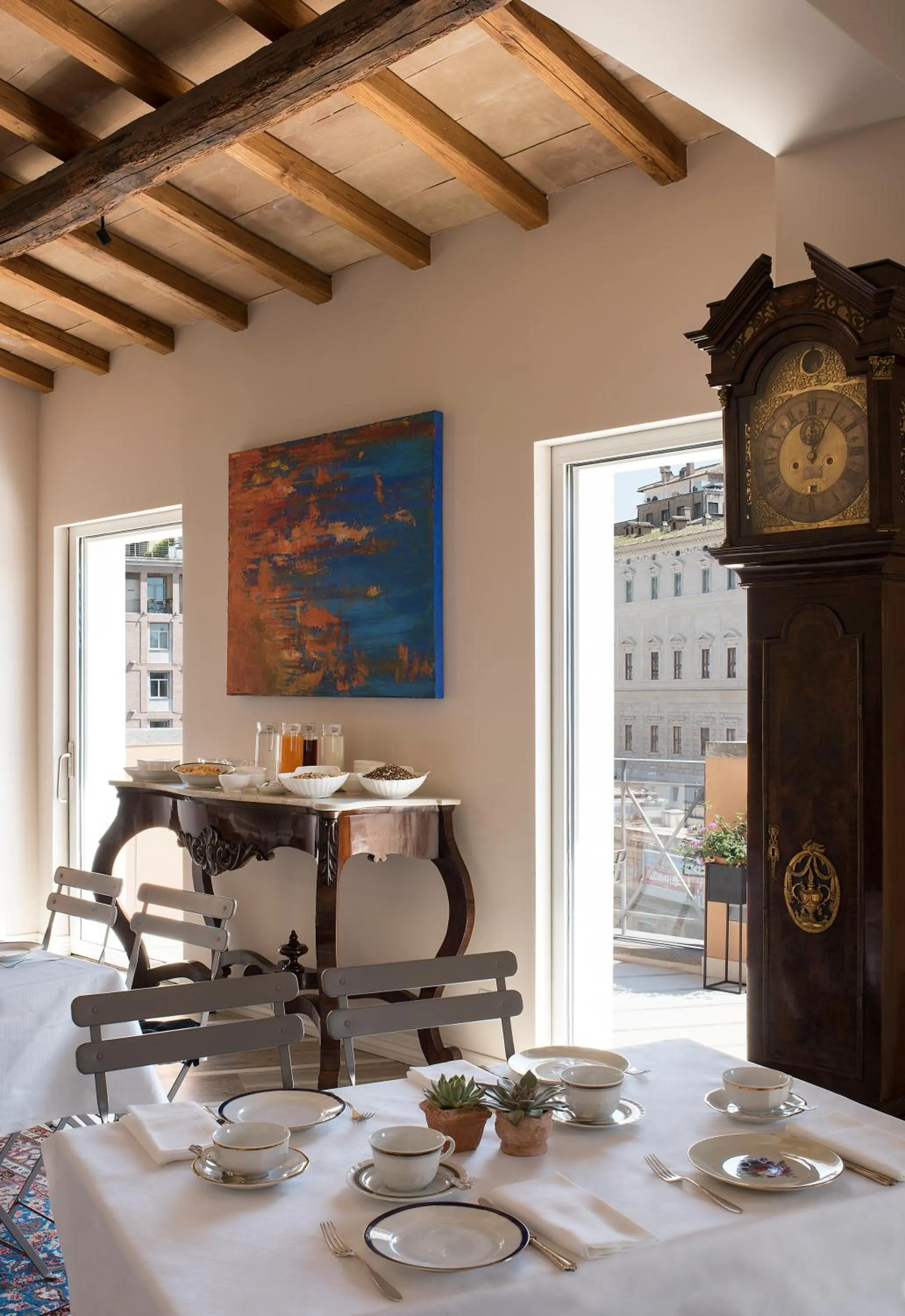 Continental breakfast in Palazzo Caruso
