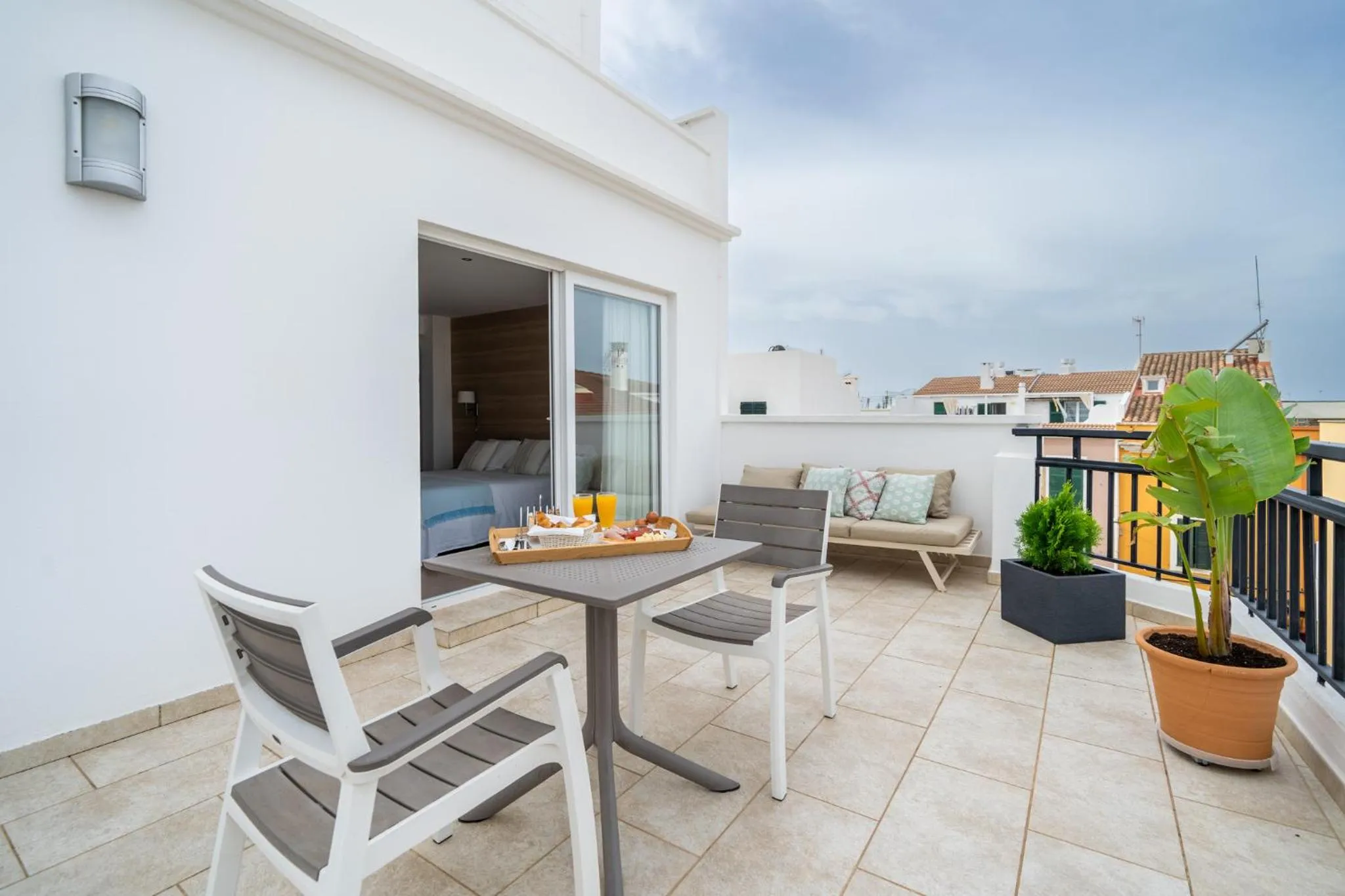 Balcony/Terrace in Hostal Menurka