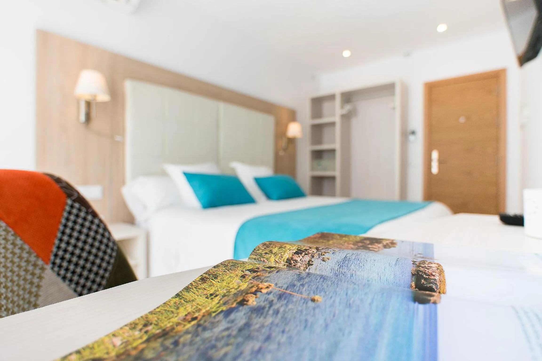 Decorative detail, Bed in Hostal Menurka