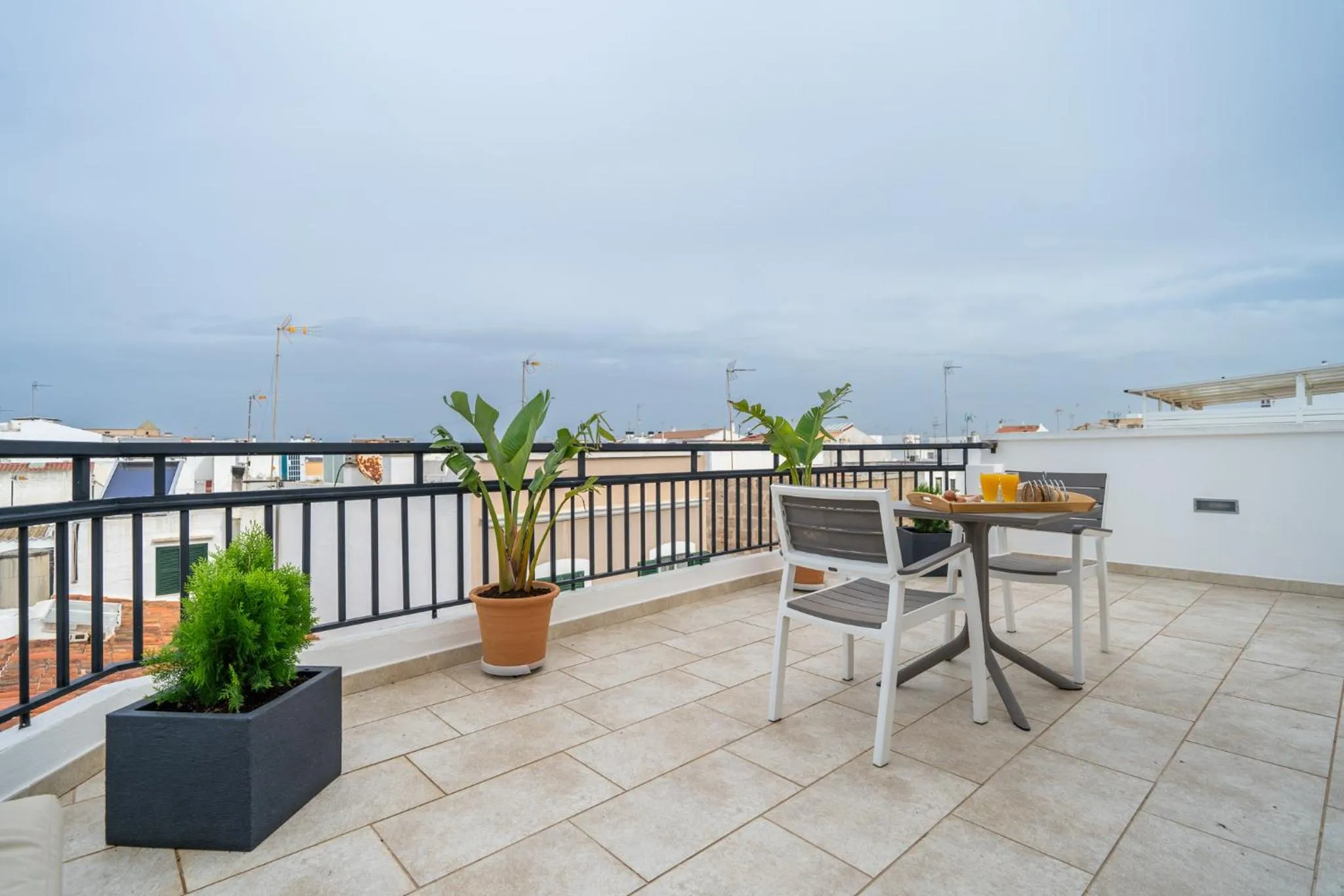 Balcony/Terrace in Hostal Menurka