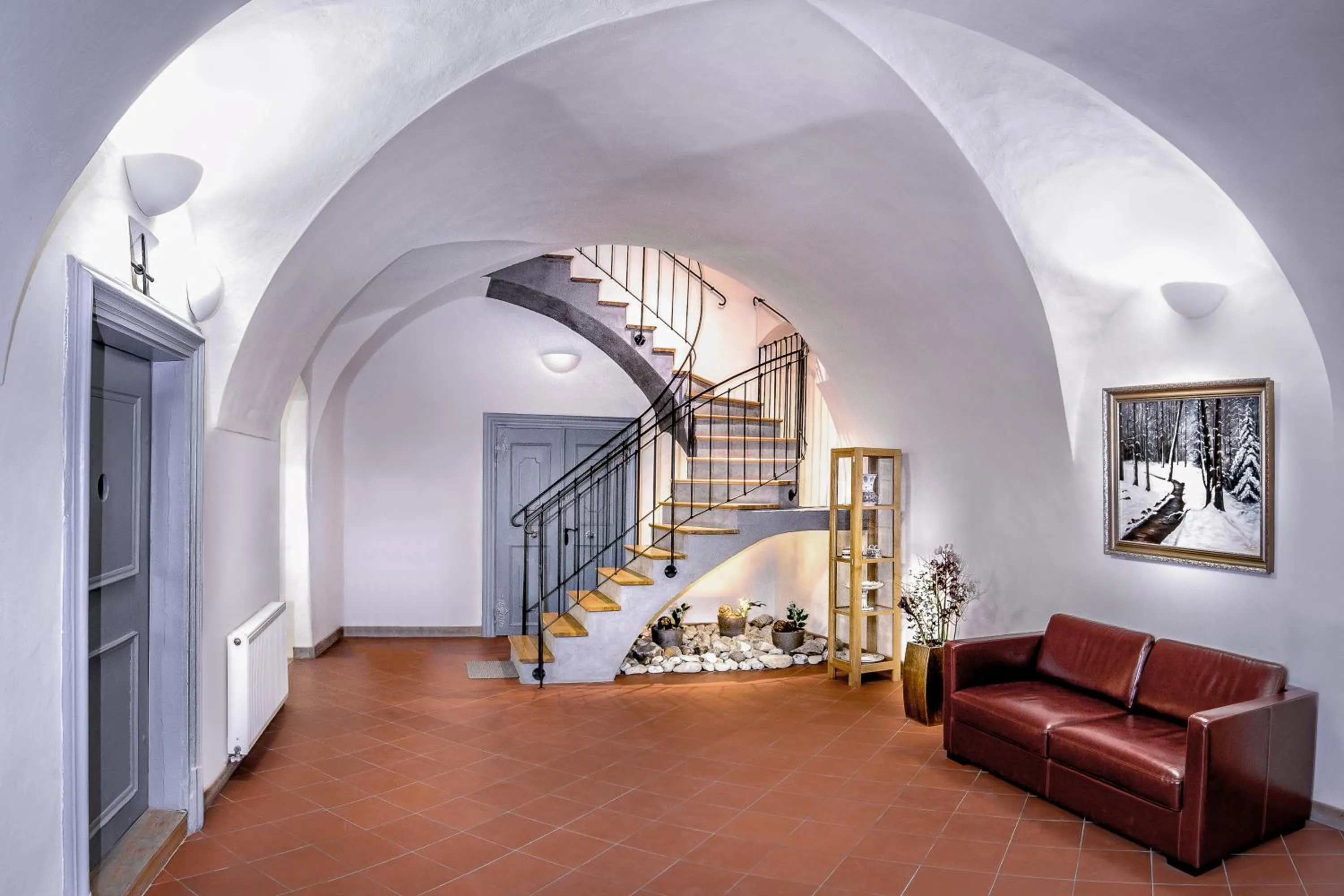 Lobby or reception in Apartmany Chornitzeruv dum