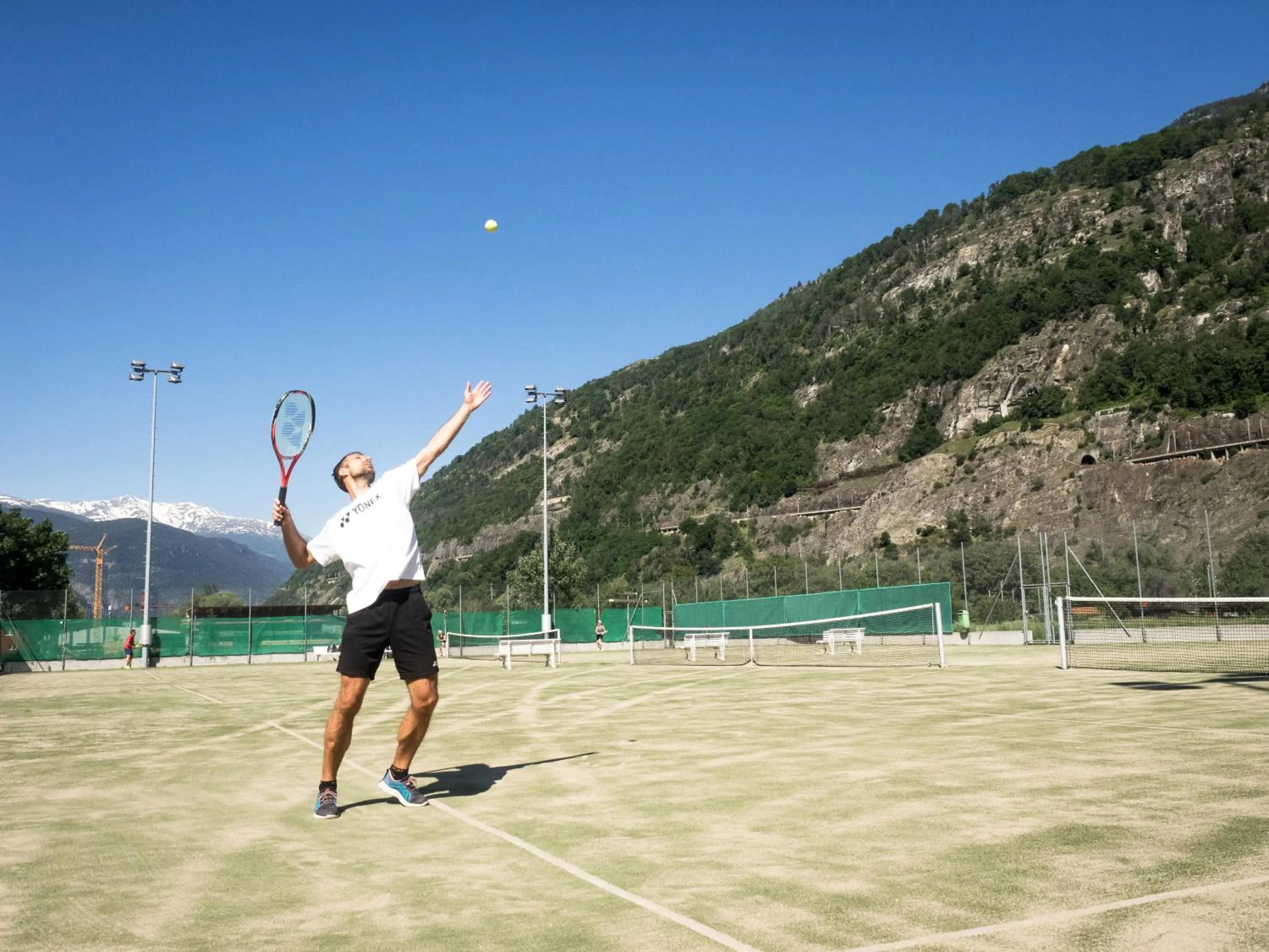 Tennis court in Hotel Olympica