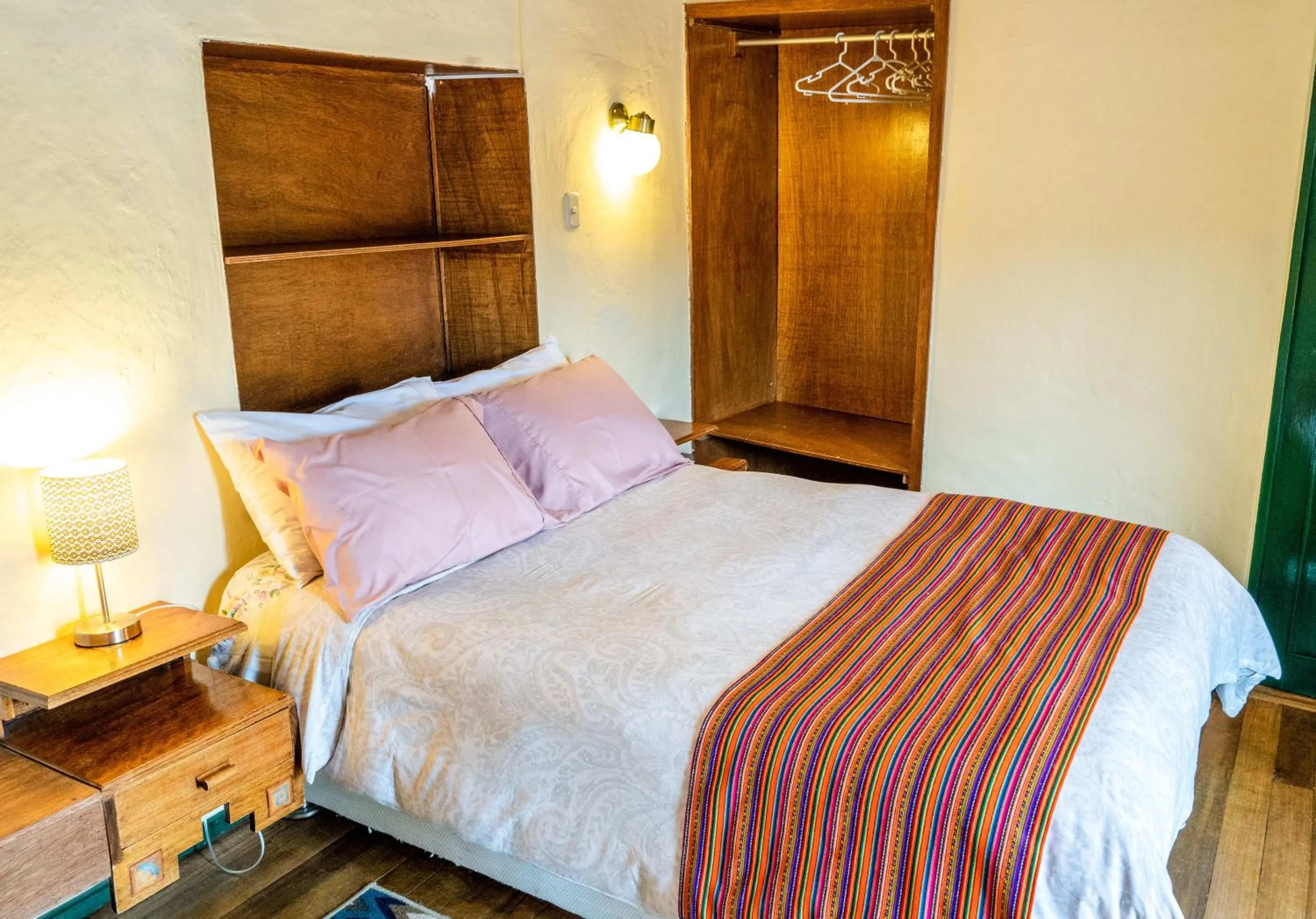 Bed in Hostal Corihuasi