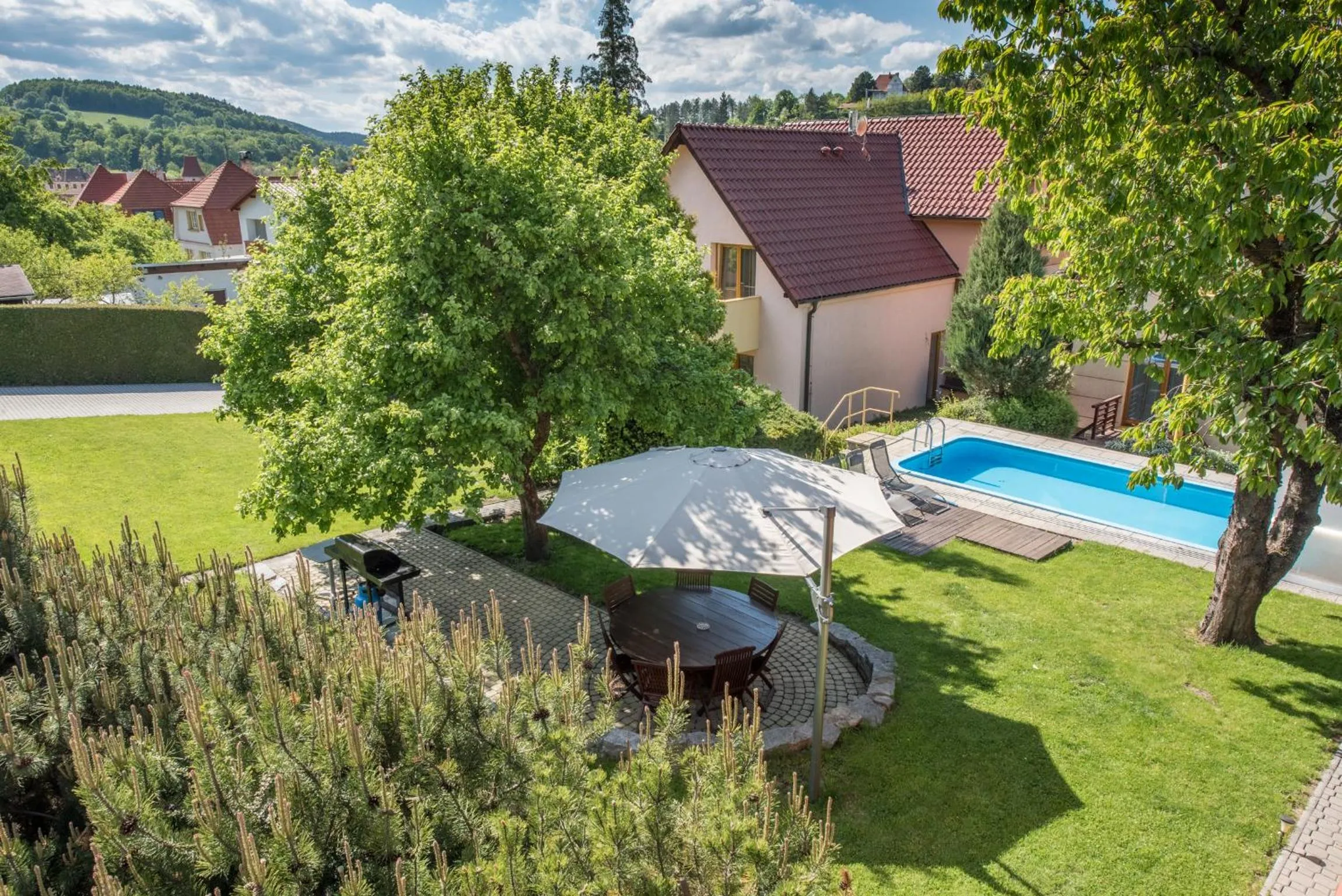 Garden in Hotel Garni Pod Skalkou