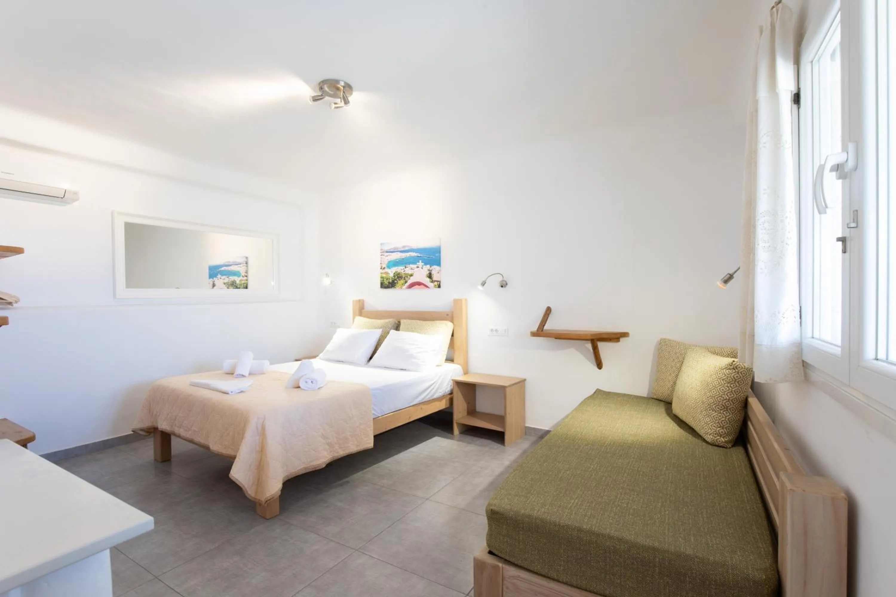 Bed in Alexandros Mykonos