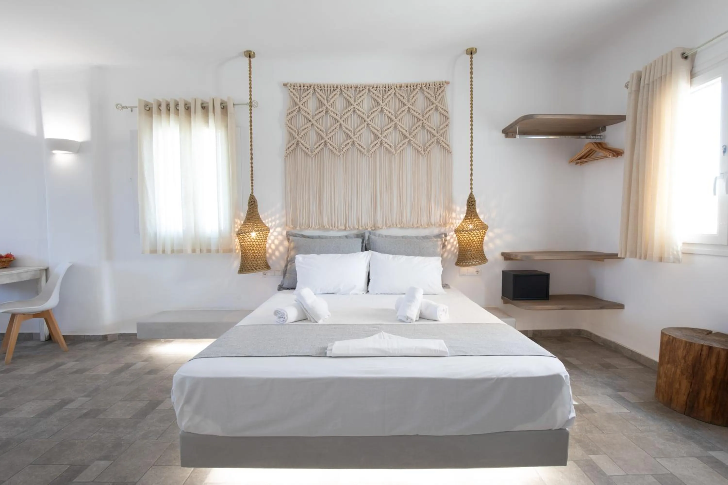 Bed in Alexandros Mykonos