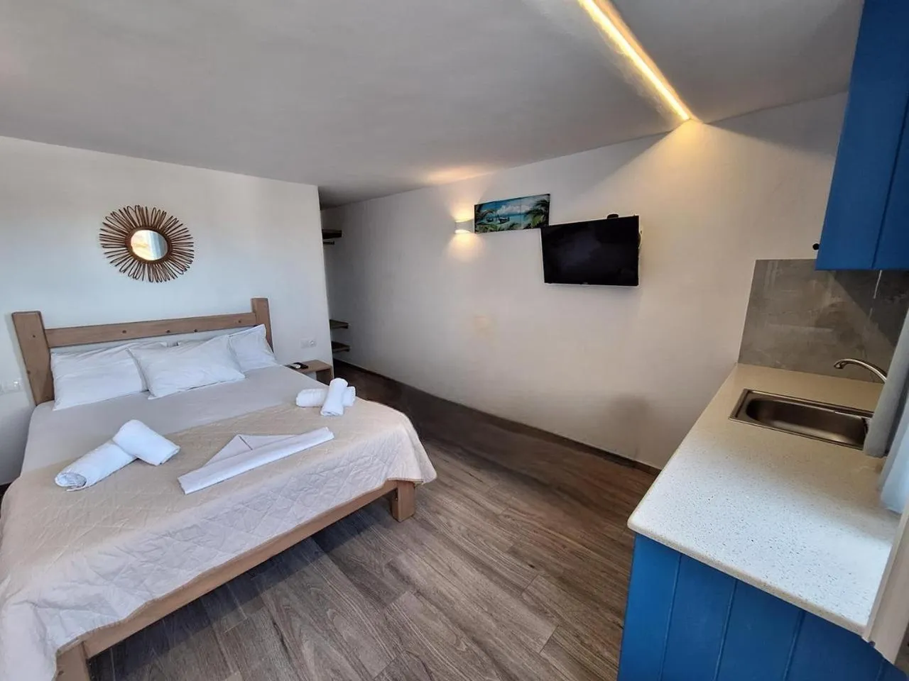 Bed in Alexandros Mykonos