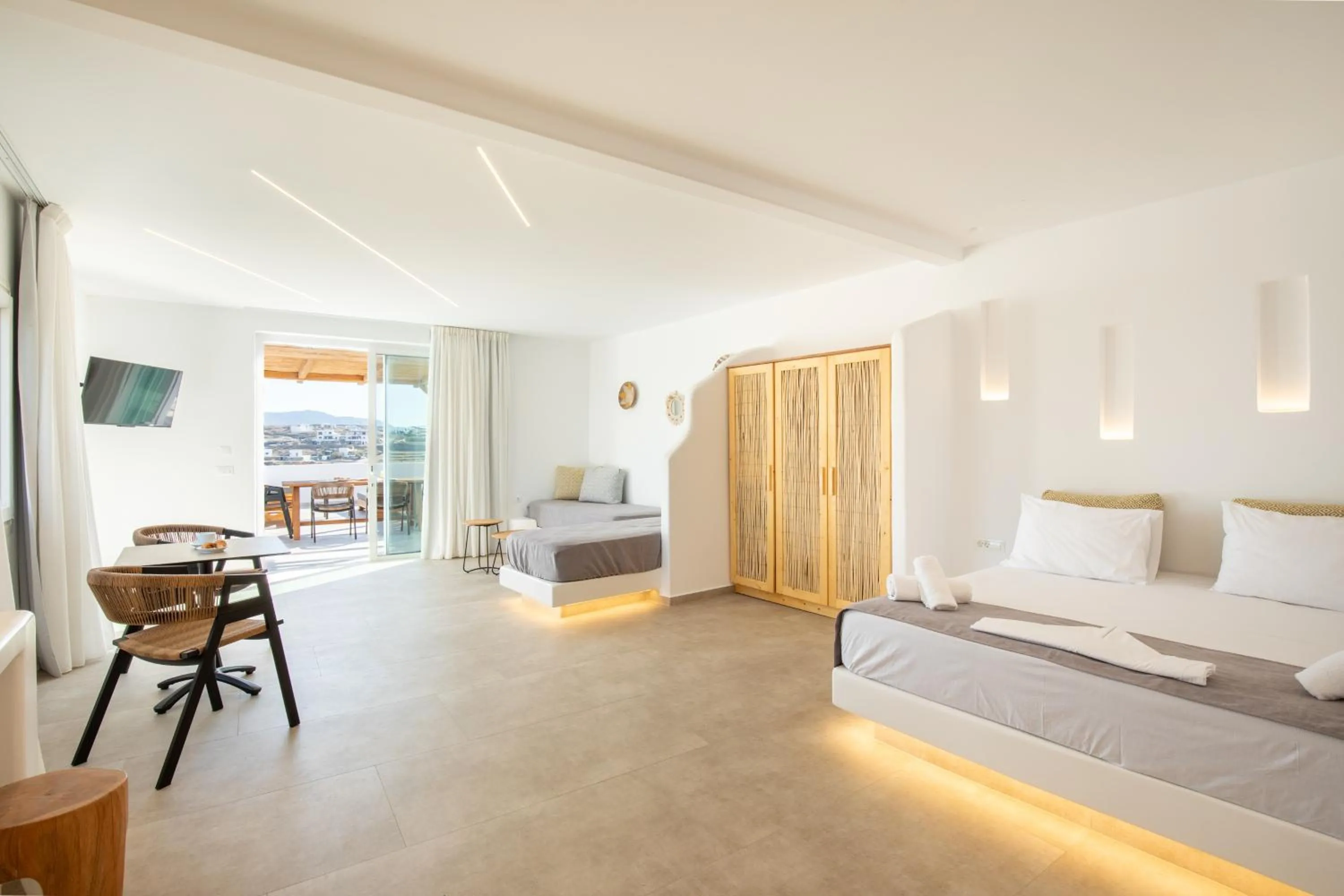 Bed in Alexandros Mykonos