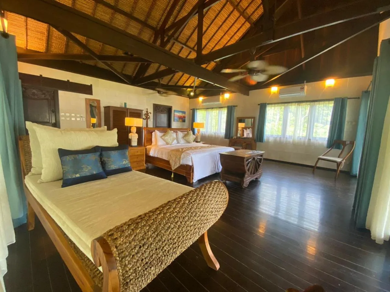 Bed in Kudat Riviera Exclusive Beach Villas