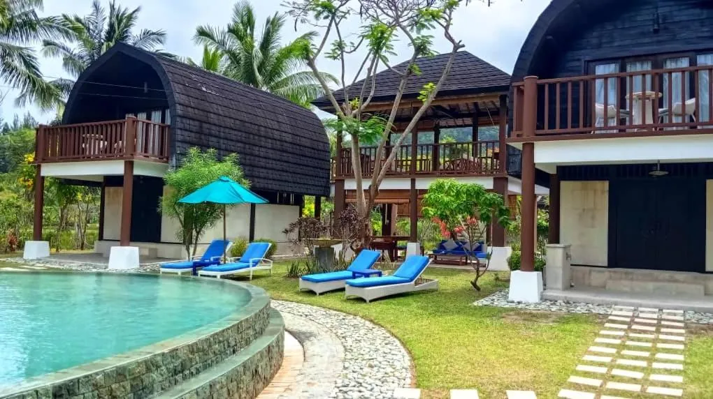 Pool view in Kudat Riviera Exclusive Beach Villas