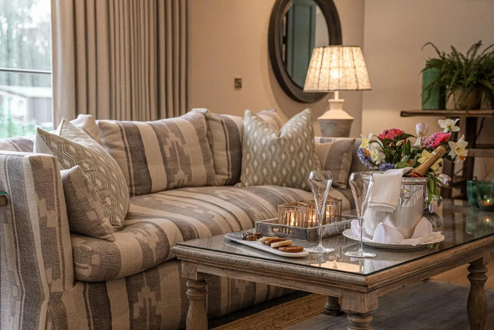 Seating area in Marlfield House Hotel Relais et Chateaux