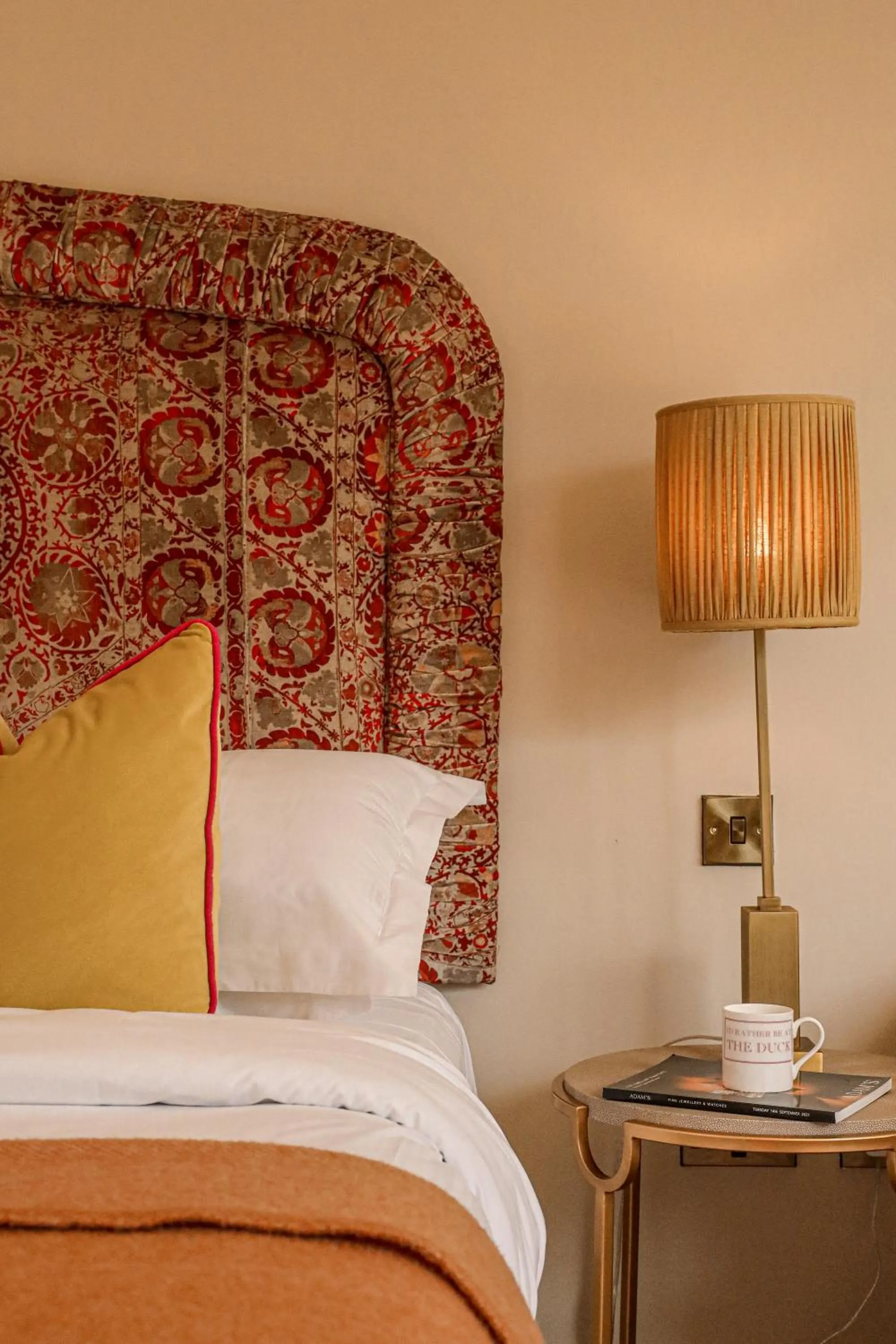 Decorative detail, Bed in Marlfield House Hotel Relais et Chateaux