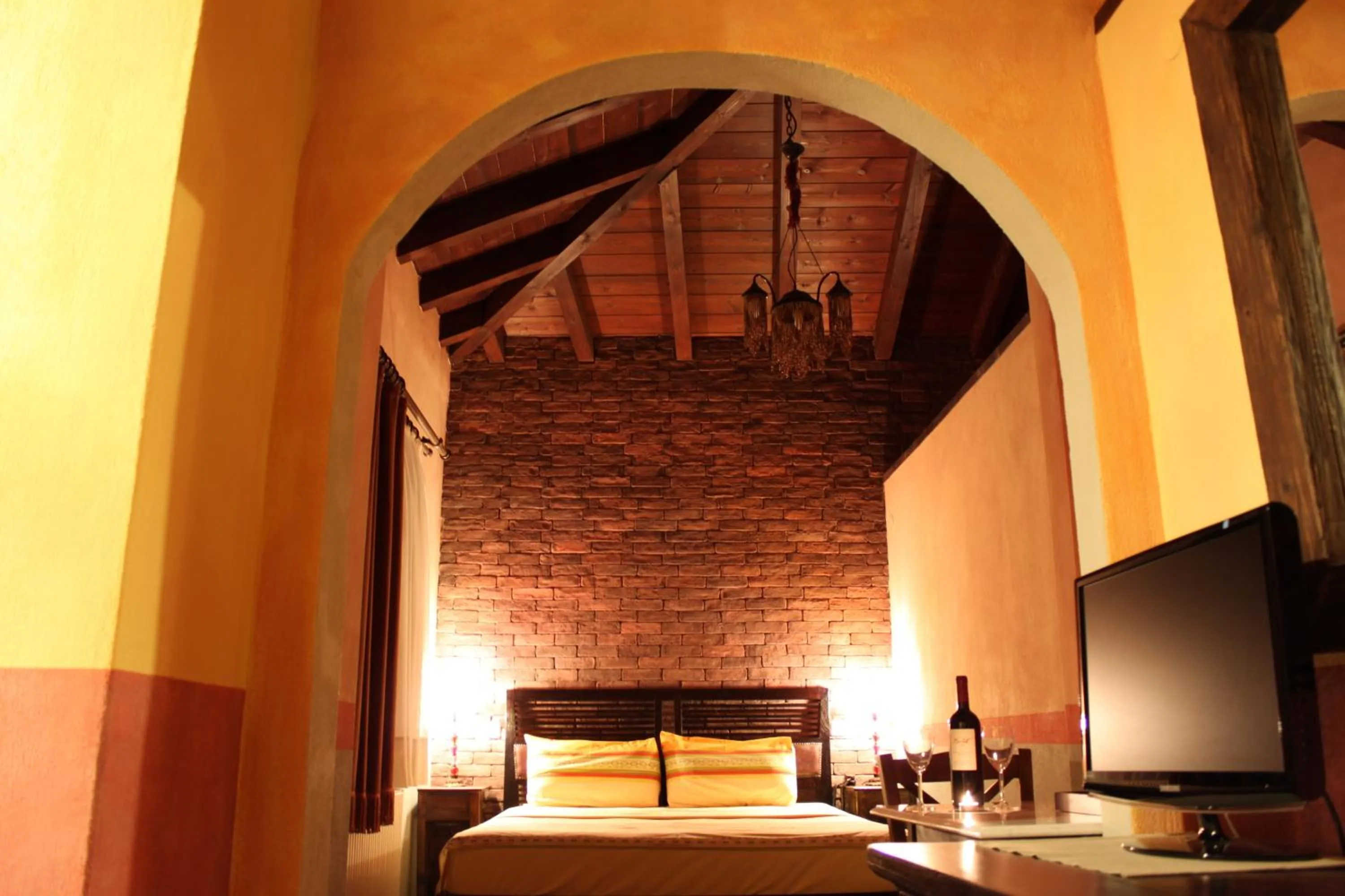 Bed in Mythos Guesthouse