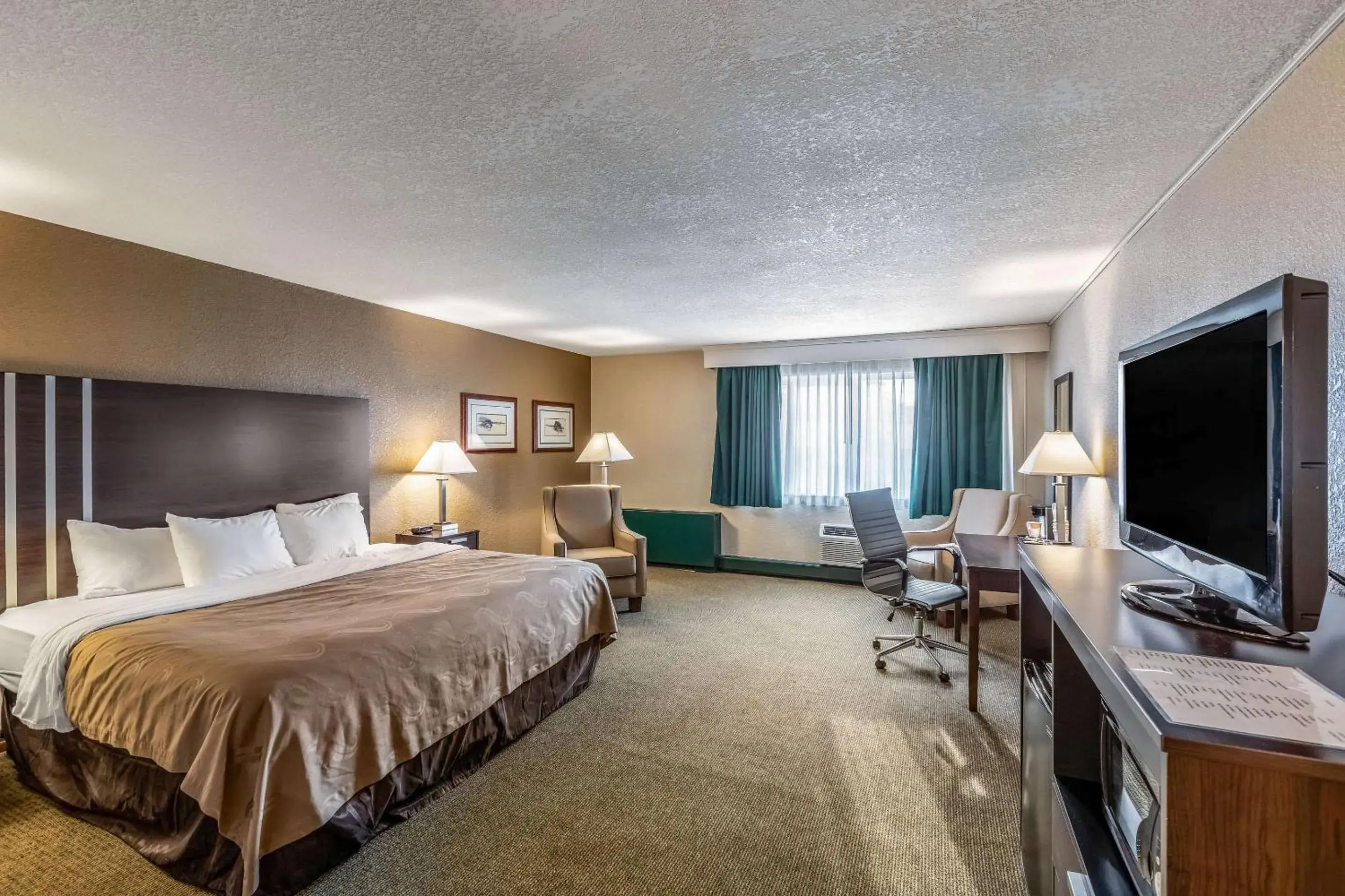 Bed, TV/Entertainment Center in Quality Inn Wausau
