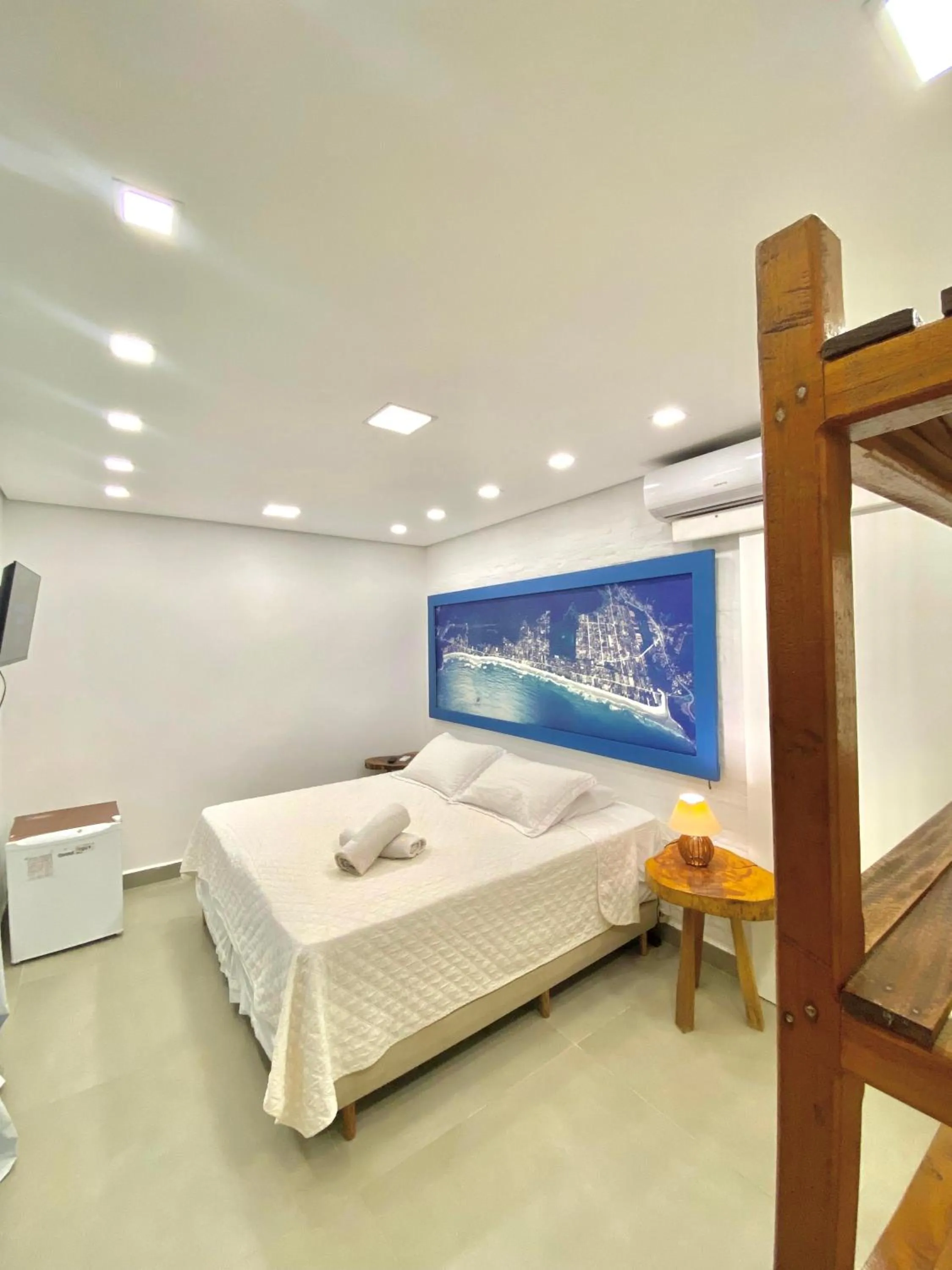 Bed in Pousada Tô na Praia Juquehy