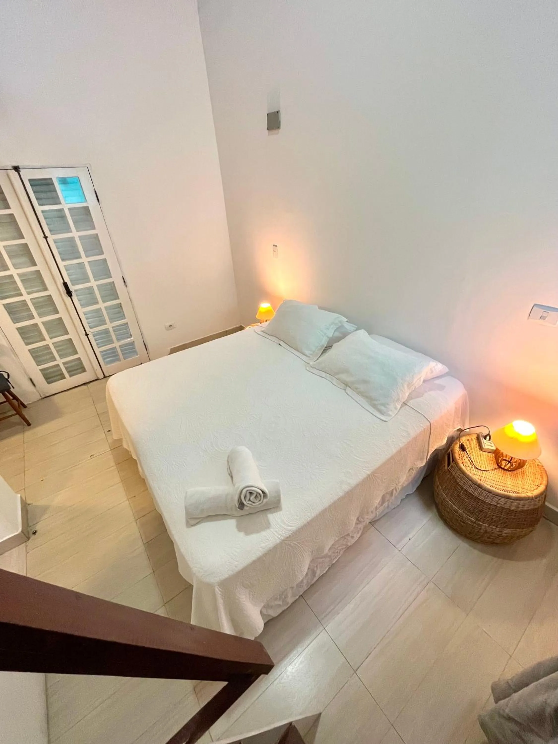 Bed in Pousada Tô na Praia Juquehy