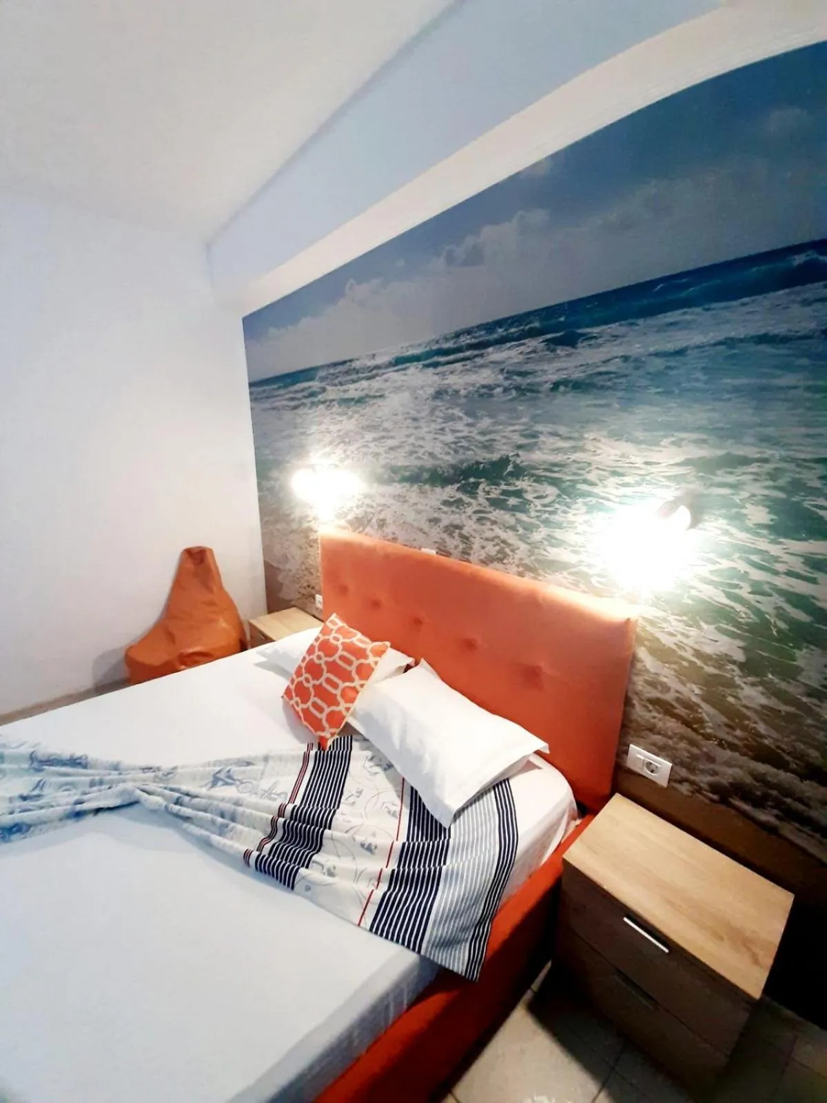 Bedroom, Bed in Adriano pe plaja Belona