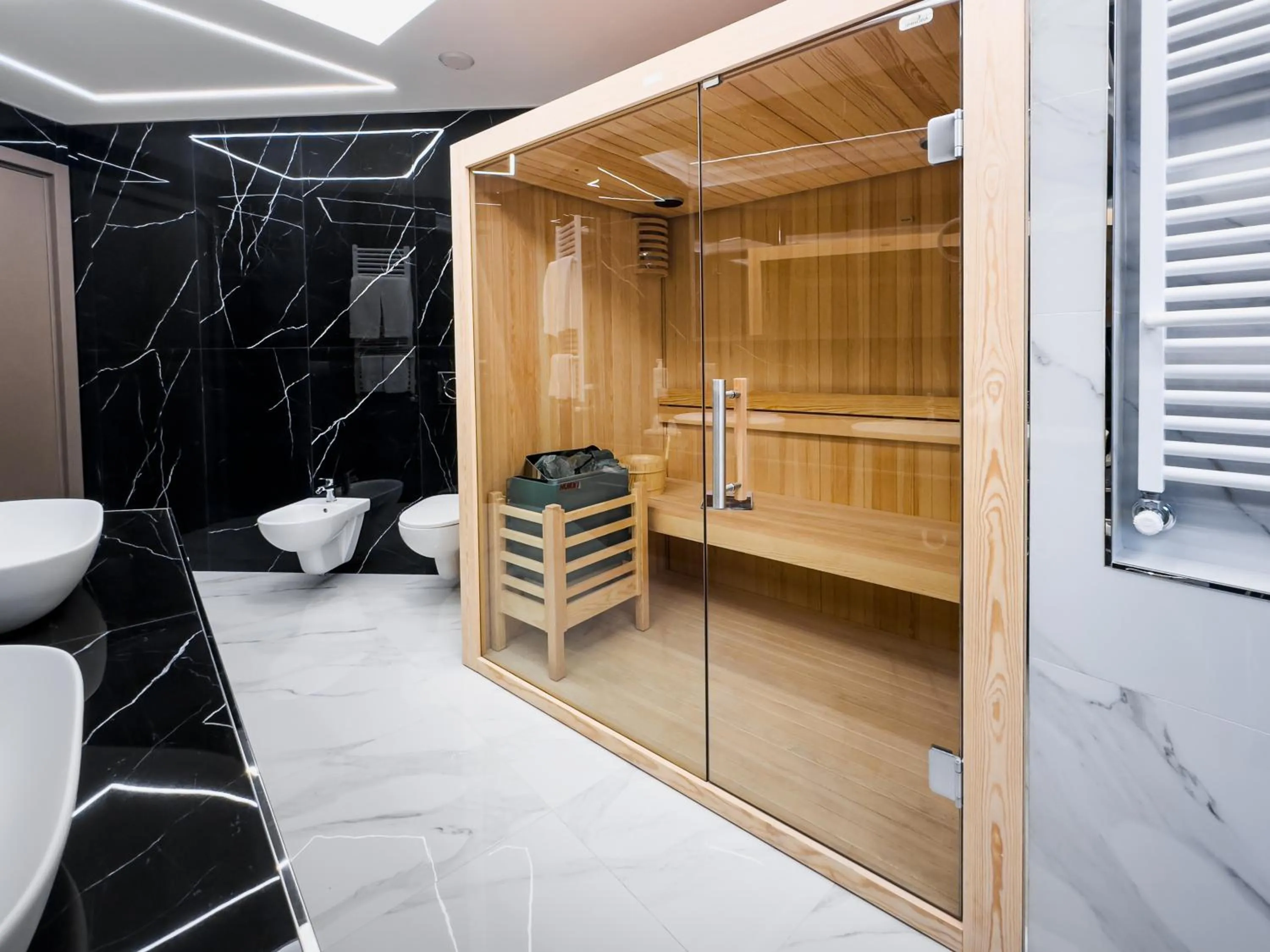 Sauna in Grand Hotel Europa