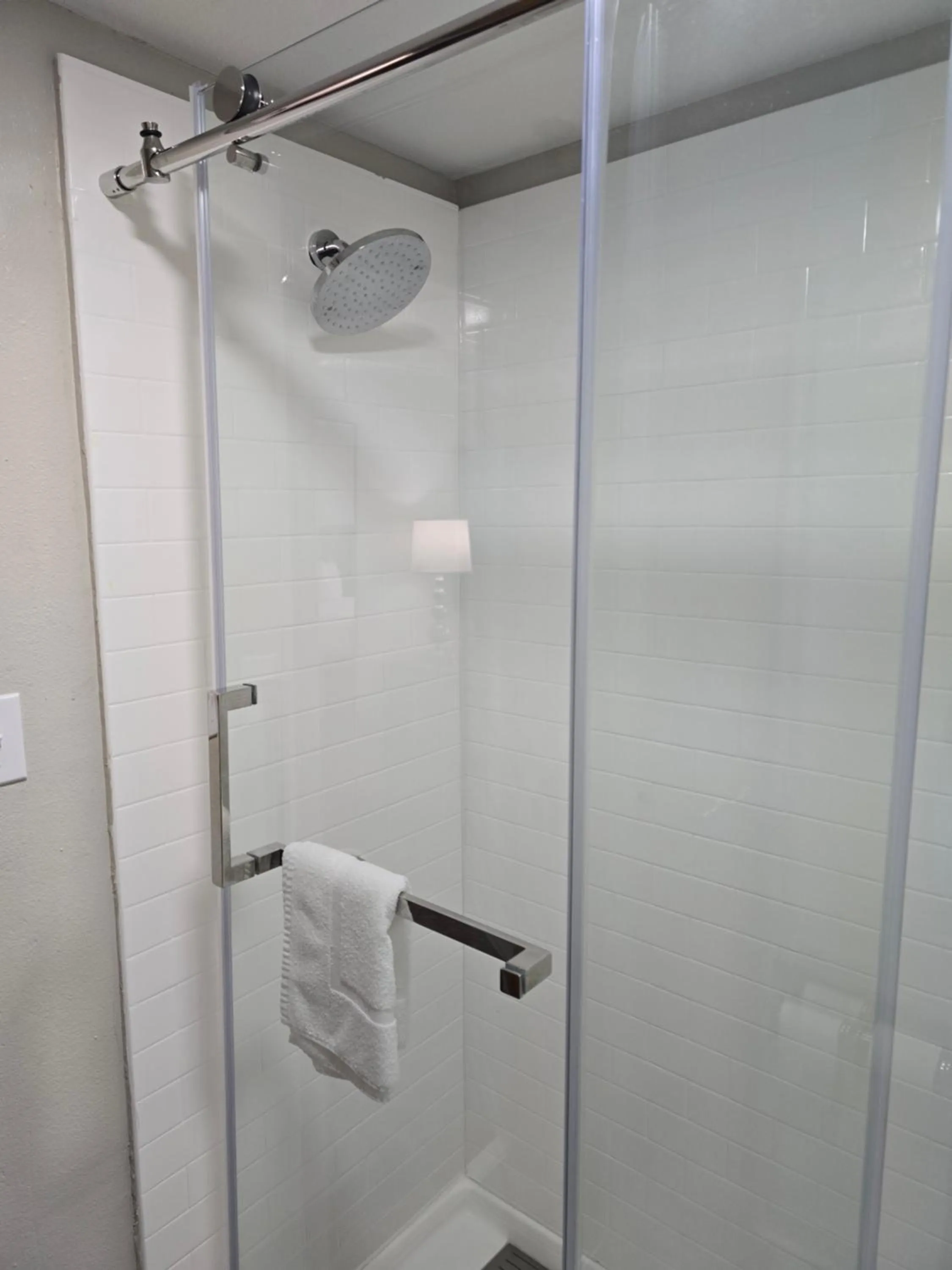 Shower in Wyndham Garden Williamsburg Busch Gardens Area