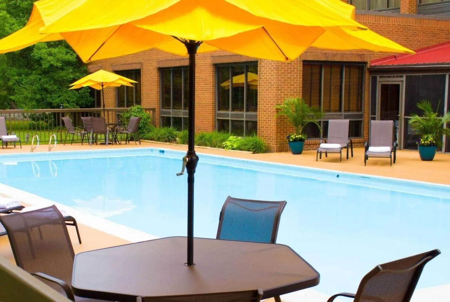 Pool view in Wyndham Garden Williamsburg Busch Gardens Area