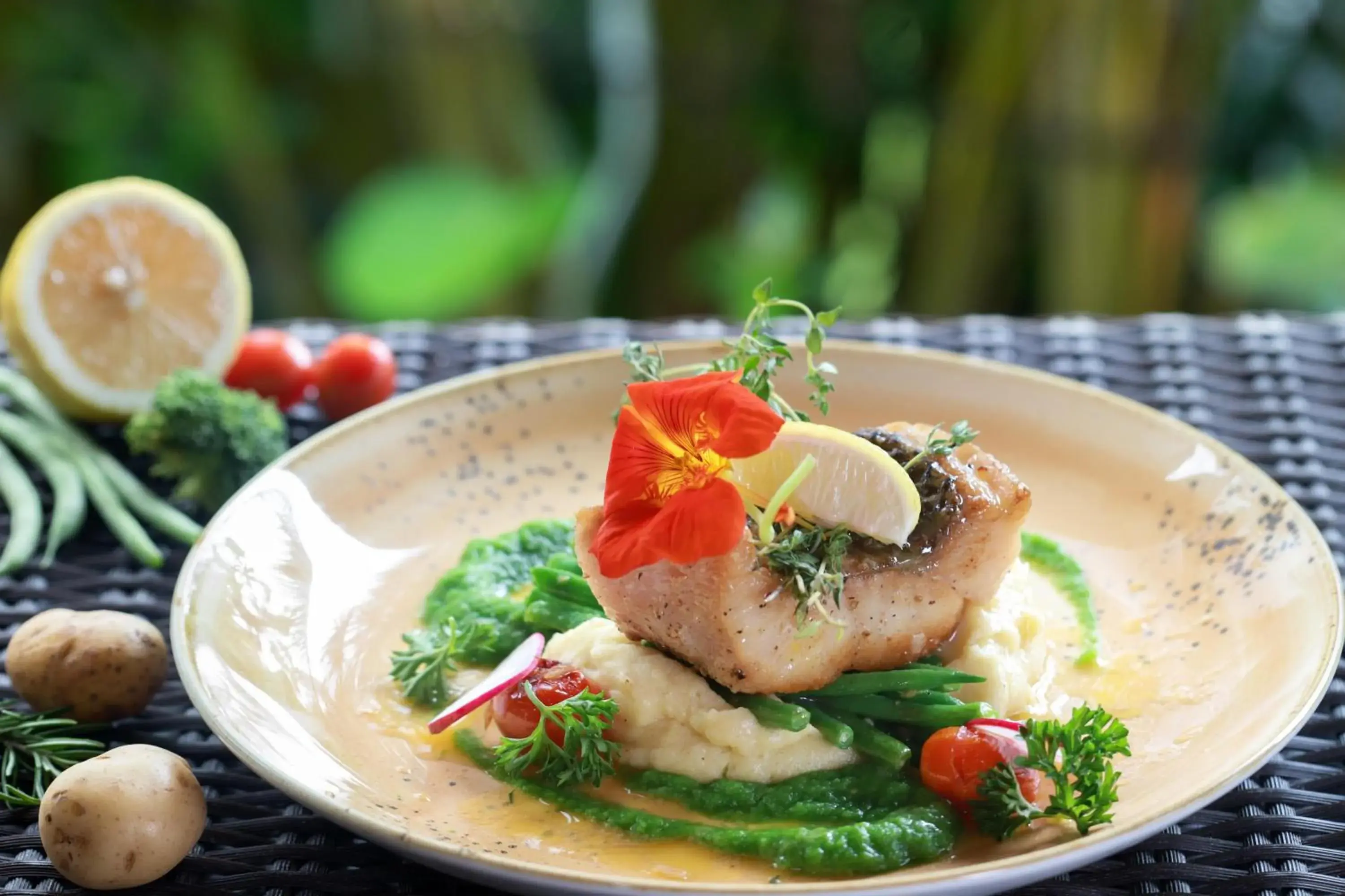 Food close-up in Ubud Nyuh Bali Resort & Spa Food close-up in Ubud Nyuh Bali Resort & Spa