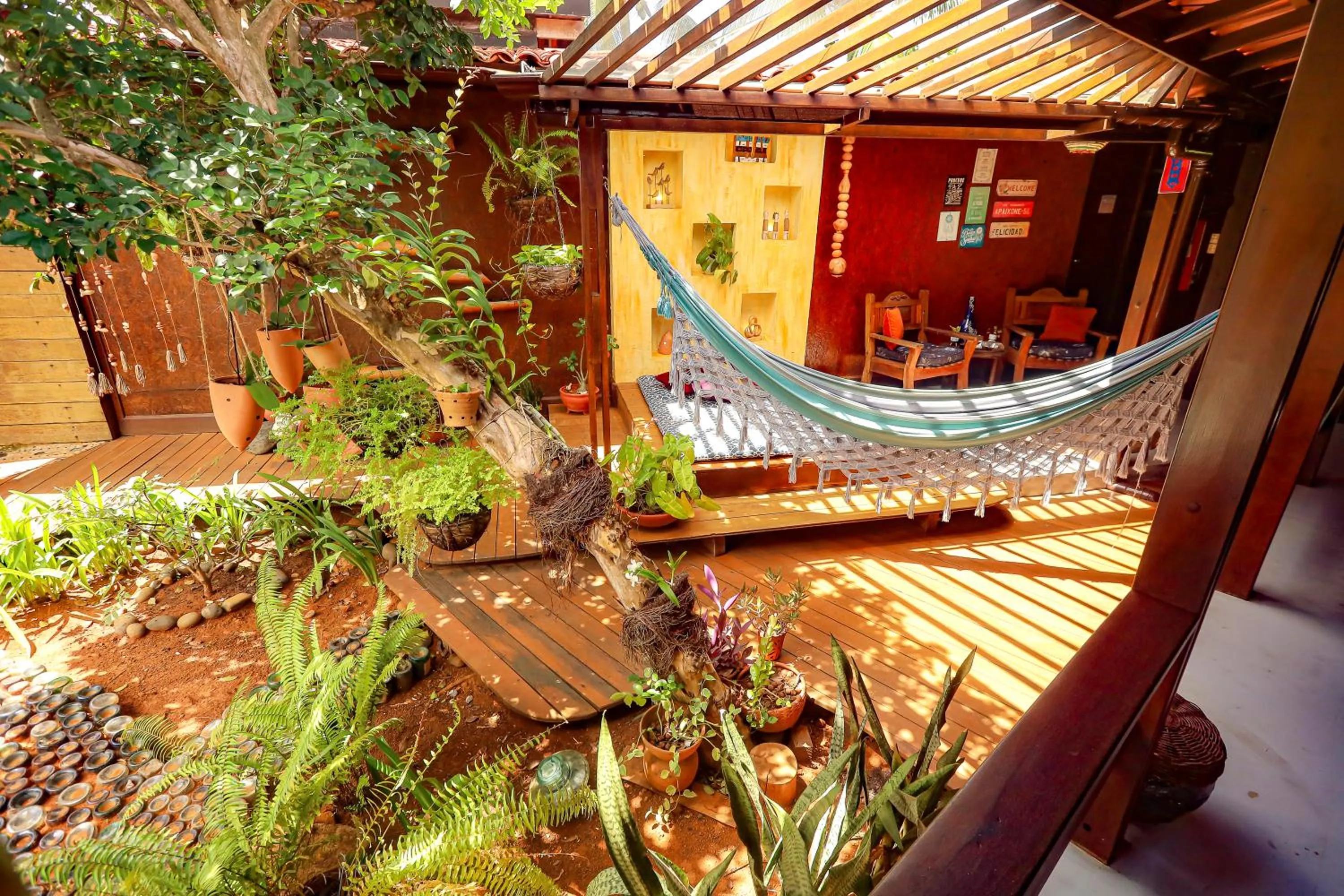 Seating area in Beco Pousada Boutique