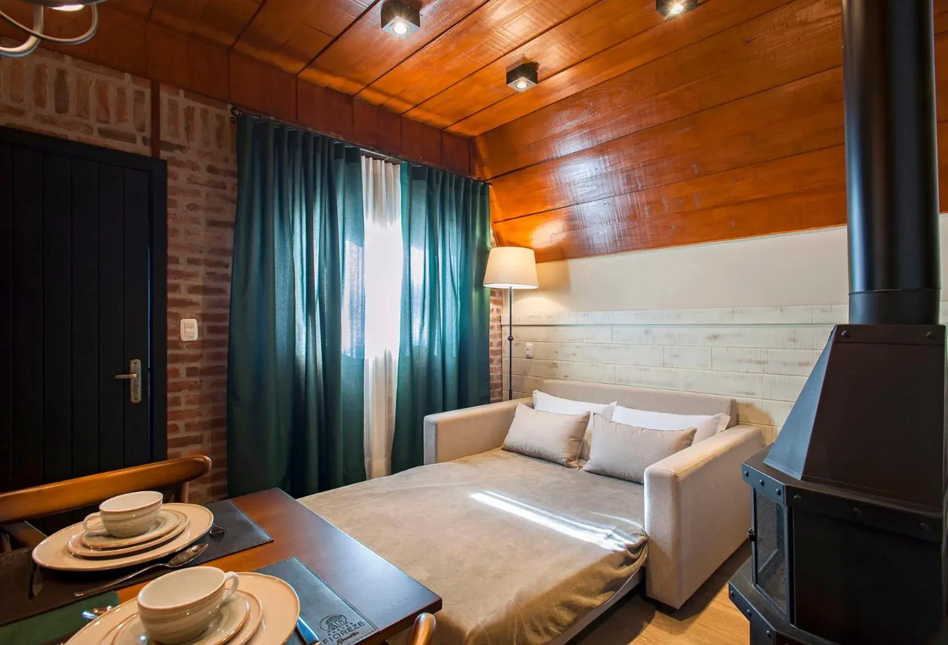 Bed in Hotel Fioreze Chalés Bed in Hotel Fioreze Chalés