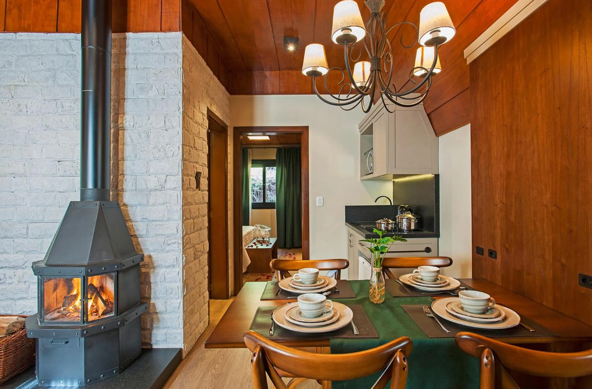 Living room in Hotel Fioreze Chalés