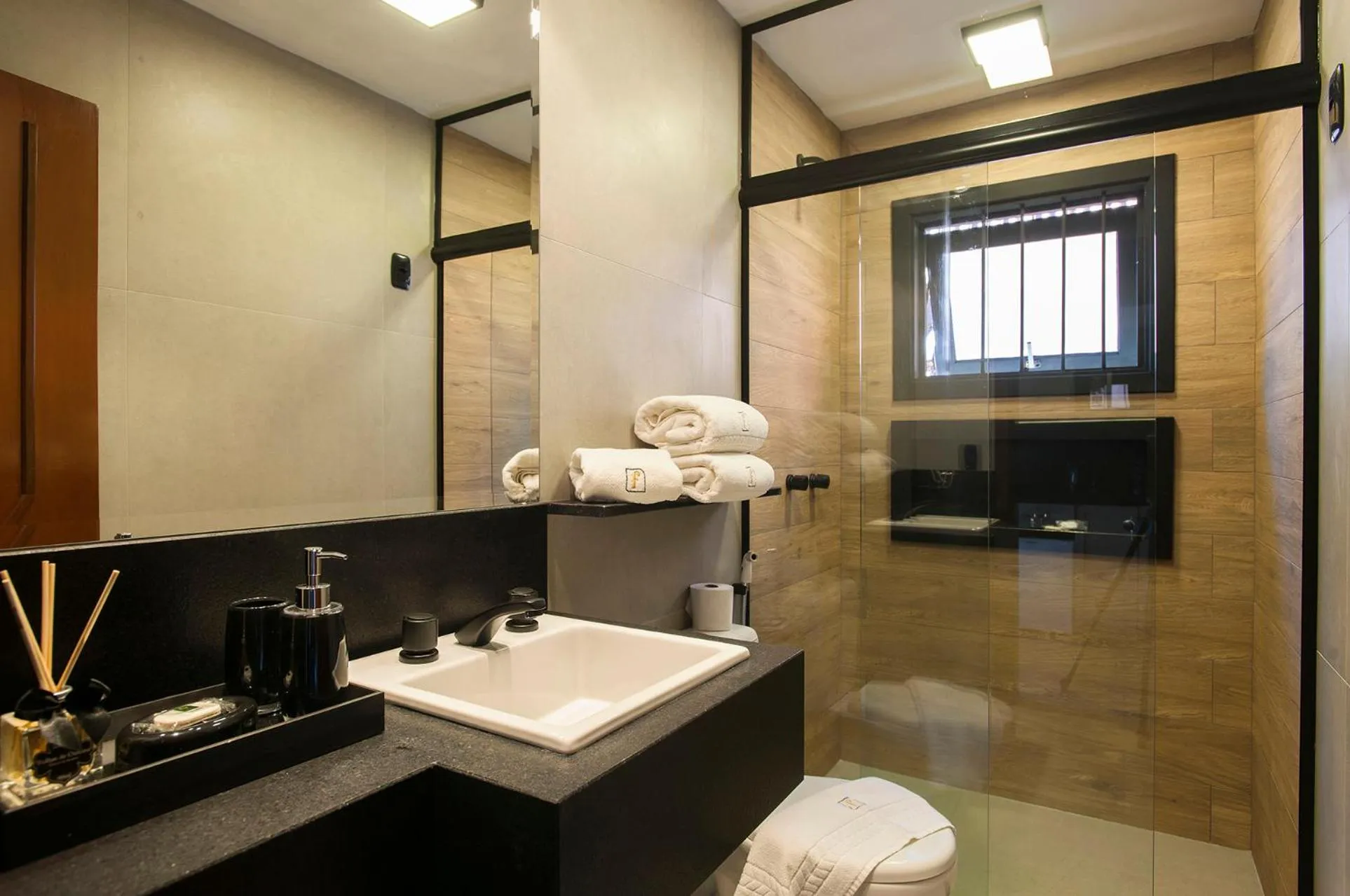 Bathroom in Hotel Fioreze Chalés