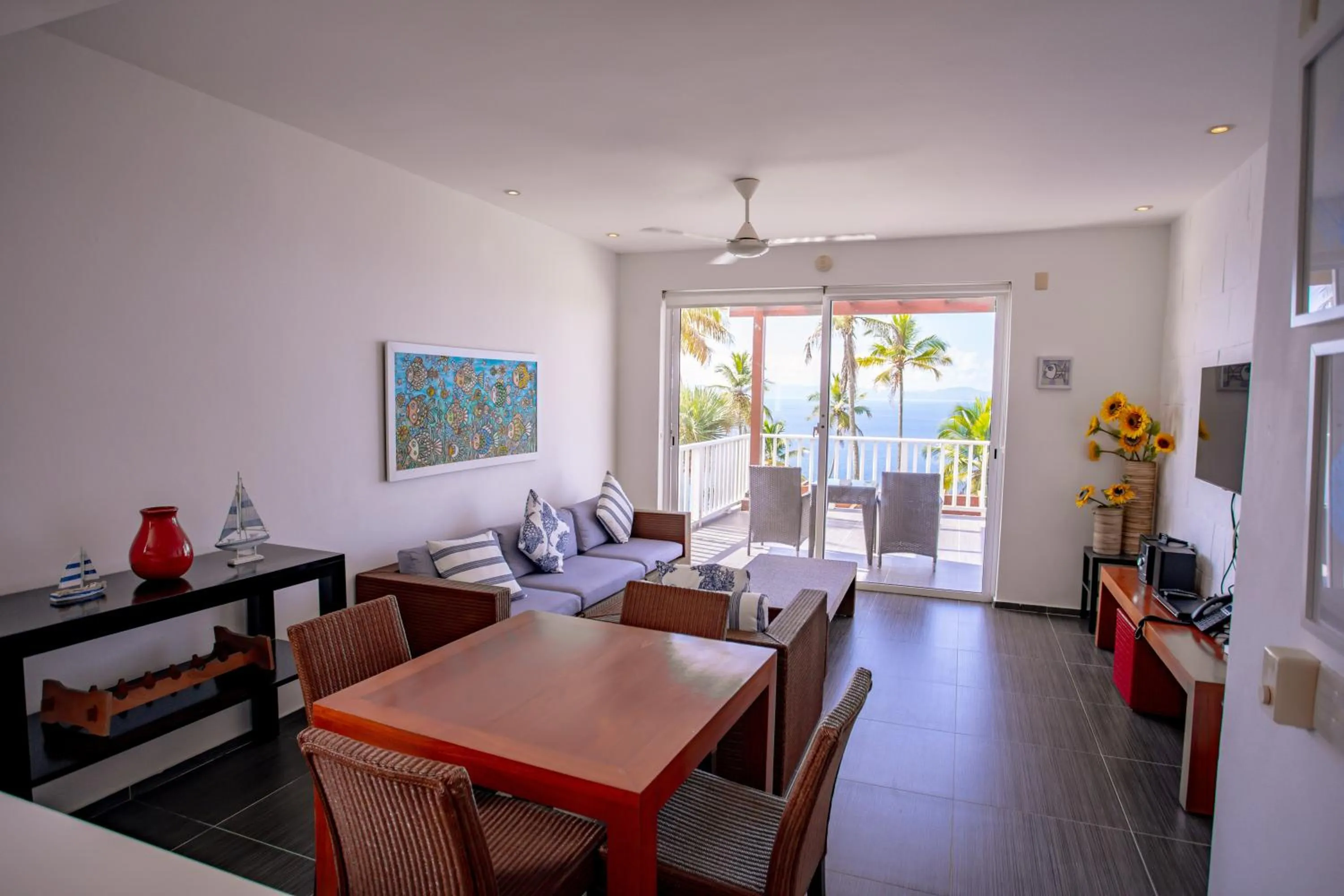 Living room in Xeliter Vista Mare, Samana
