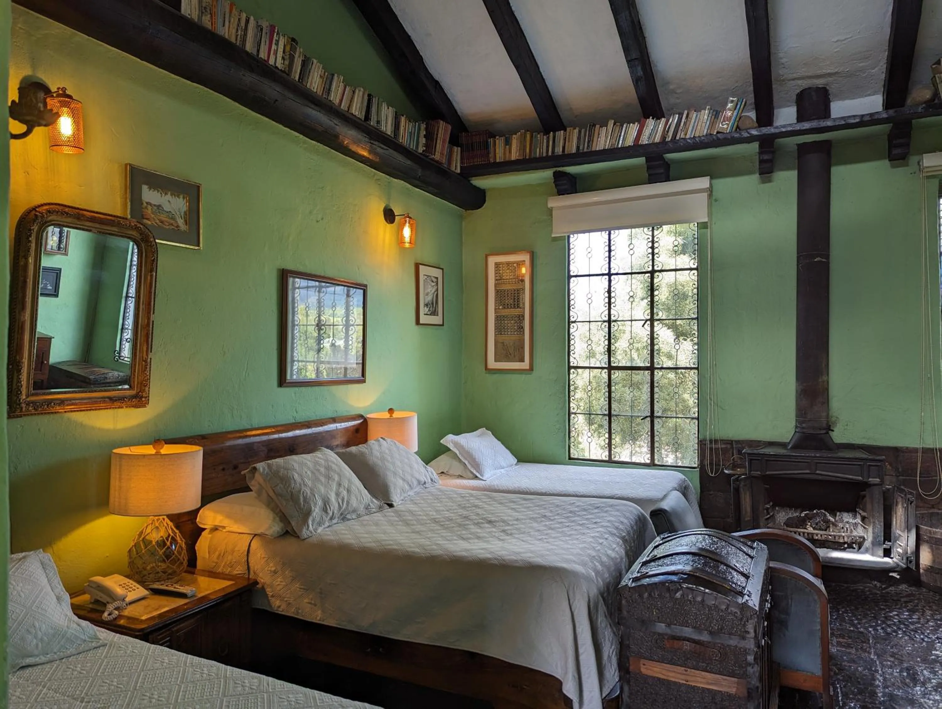 Bed in Posada Cafe La Huerta