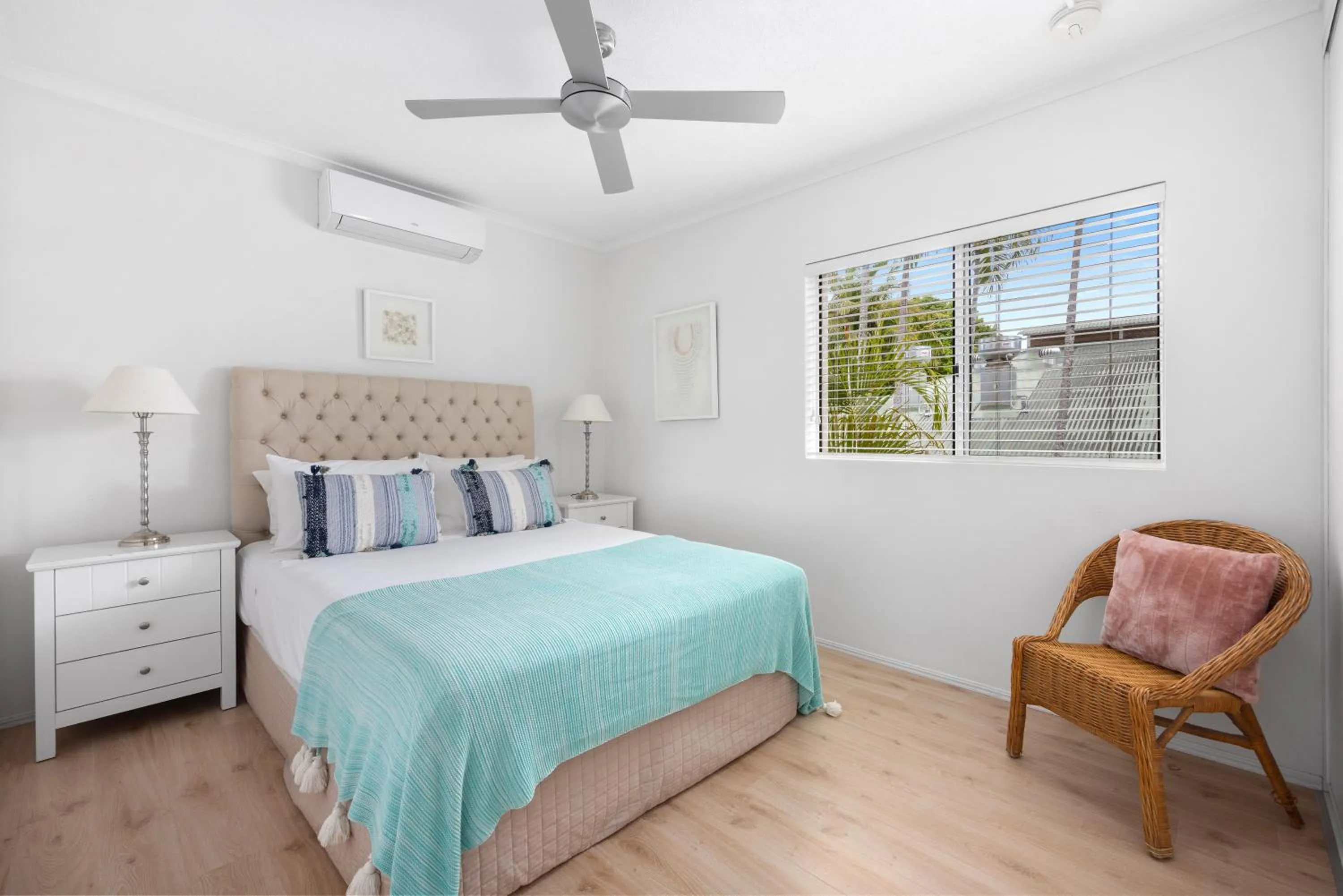 Bed in Noosa Outrigger Beach Resort