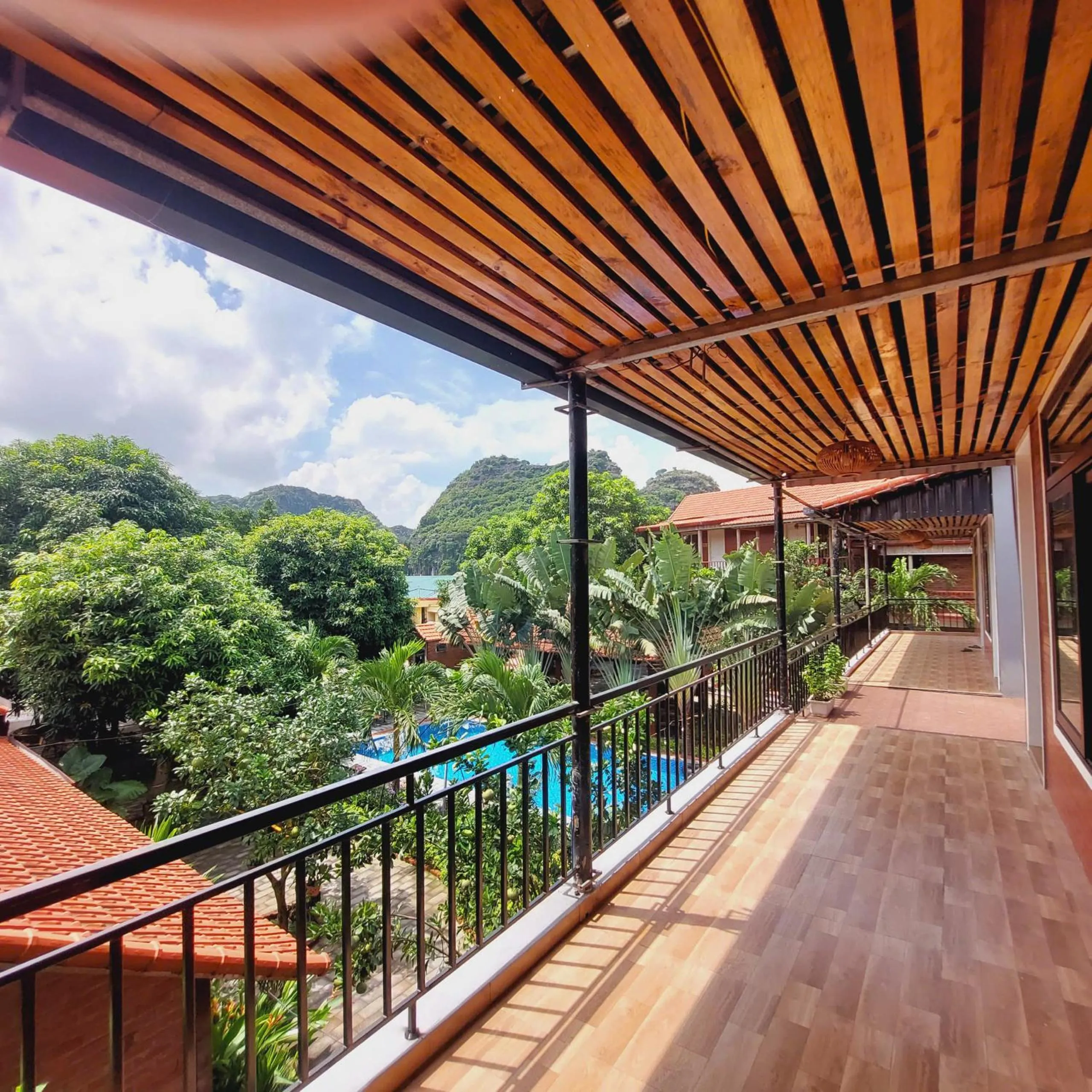 Balcony/Terrace in Ninh Binh Mountain Side Homestay & Cafe