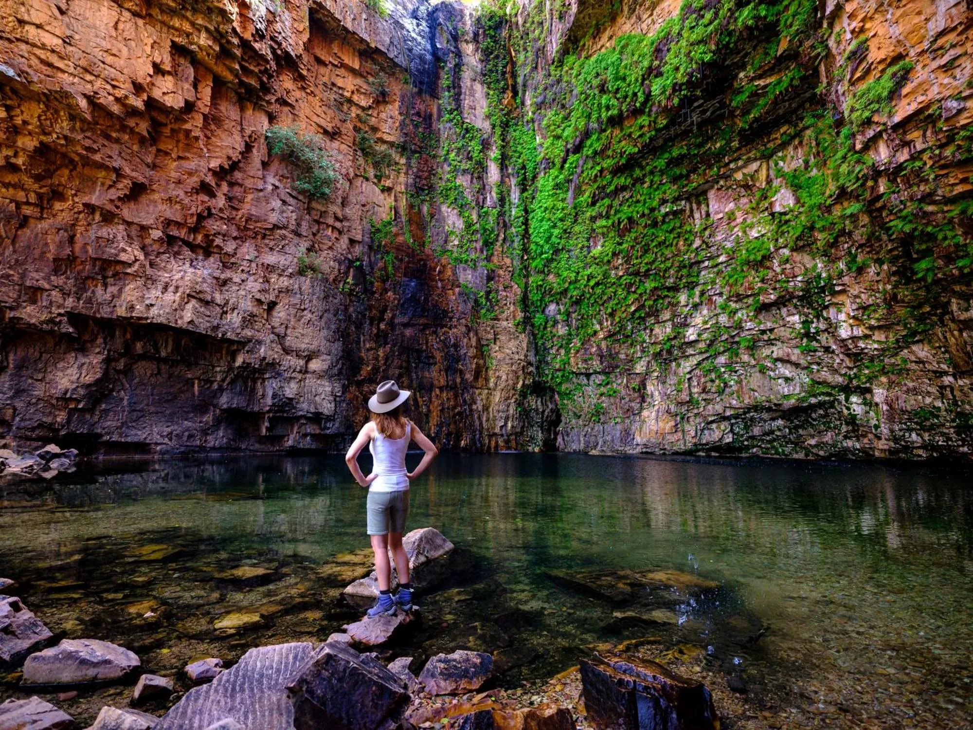Hiking in The Station at El Questro