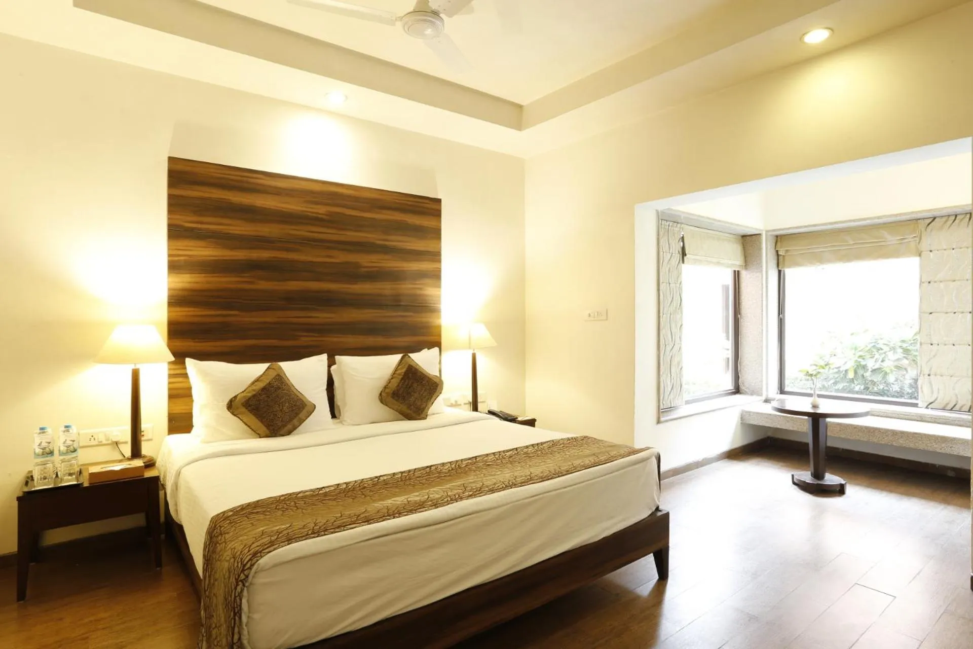 Bed in The Riverview Retreat Corbett by Leisure Hotels
