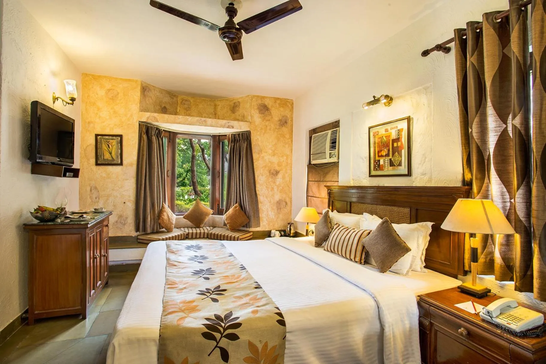 Photo of the whole room, Bed in The Riverview Retreat Corbett by Leisure Hotels