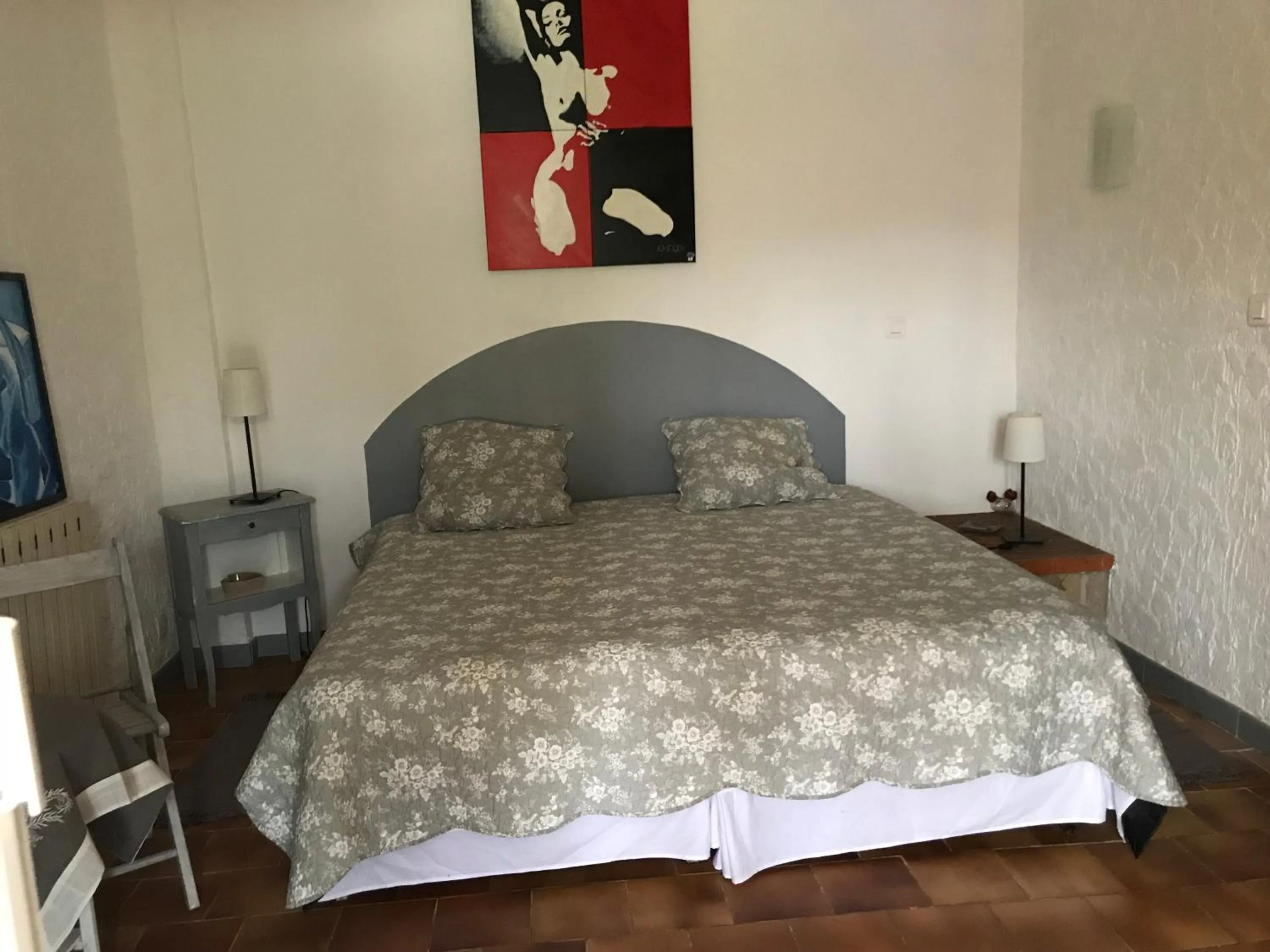 Bed in Chambre d'hôtes Le Cèdre