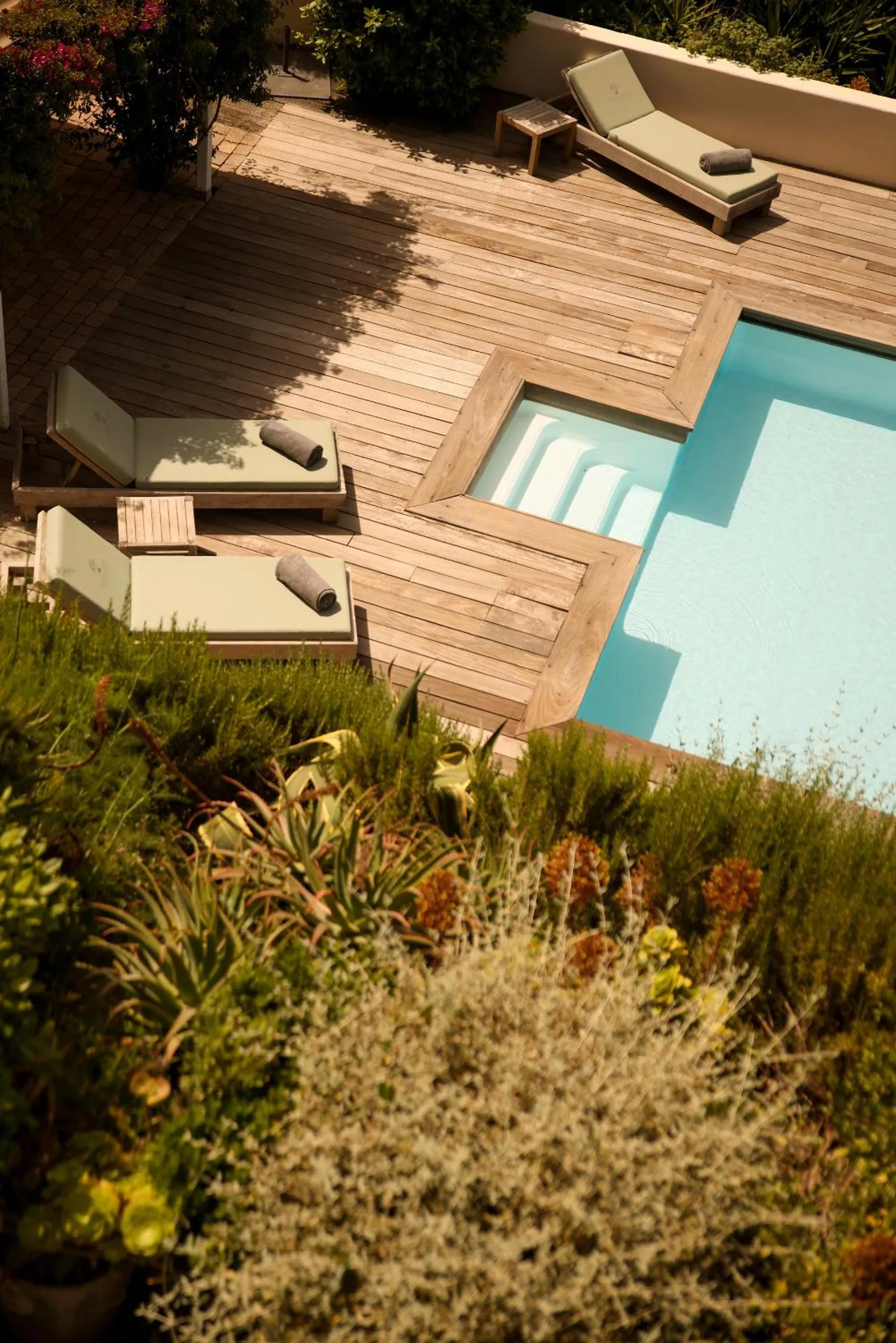 Swimming pool in L'Hostellerie du Moulin des Oliviers