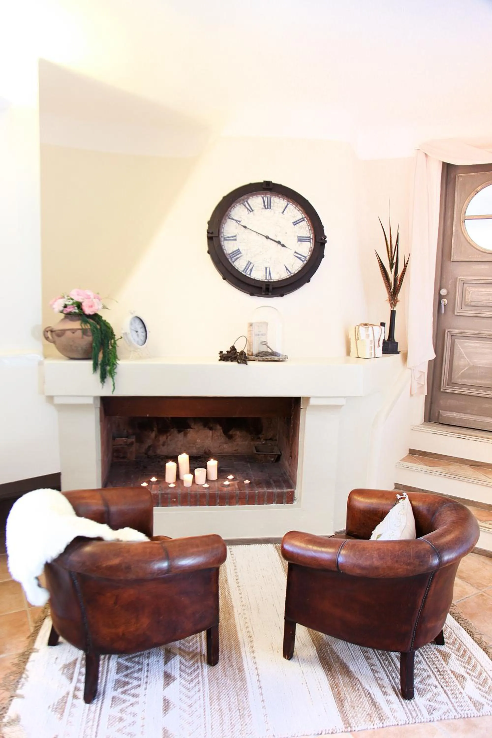 Living room in L'Hostellerie du Moulin des Oliviers