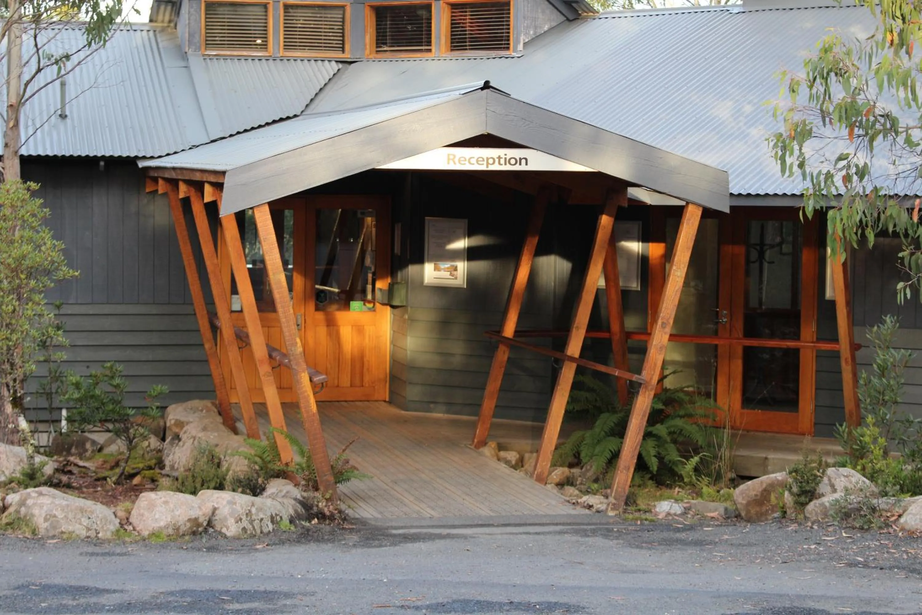 Facade/entrance in Cradle Mountain Wilderness Village
