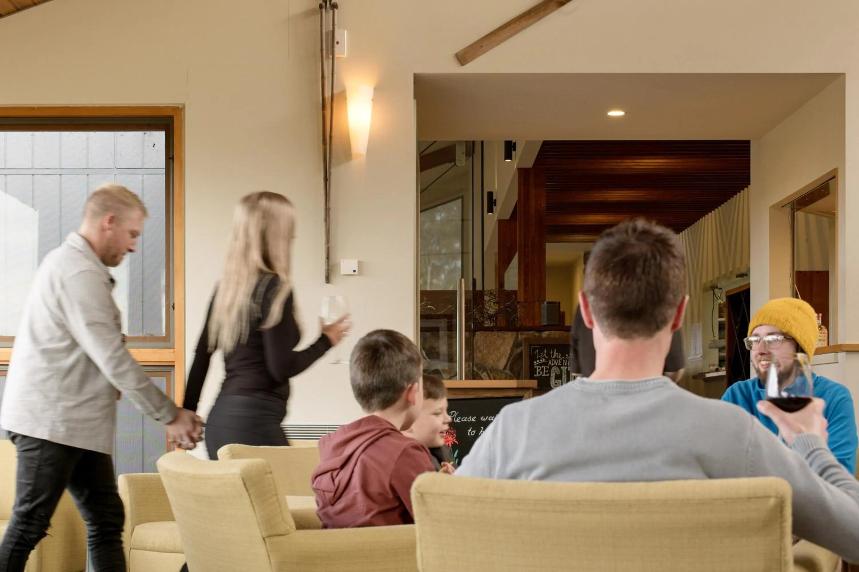 People in Cradle Mountain Wilderness Village