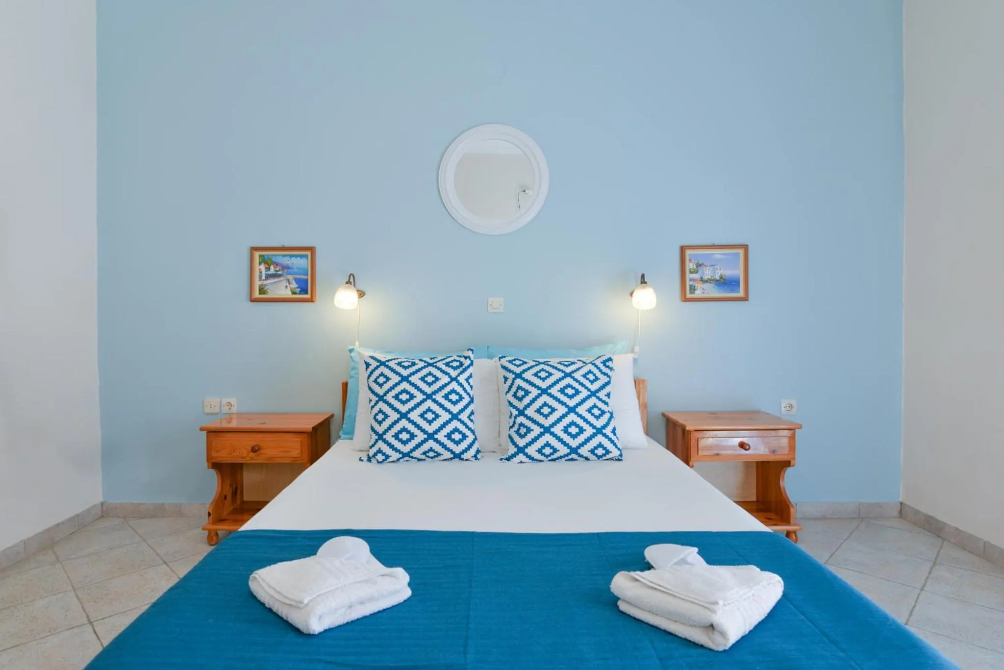 Bed in Villa Myrto