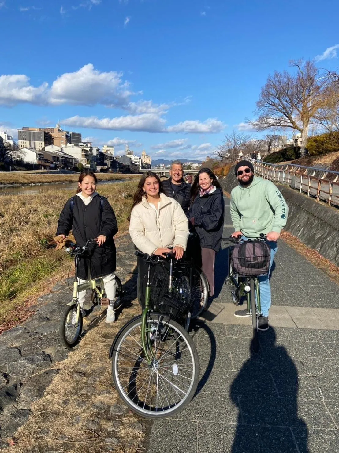 Cycling in Kamon Inn Toji Higashi