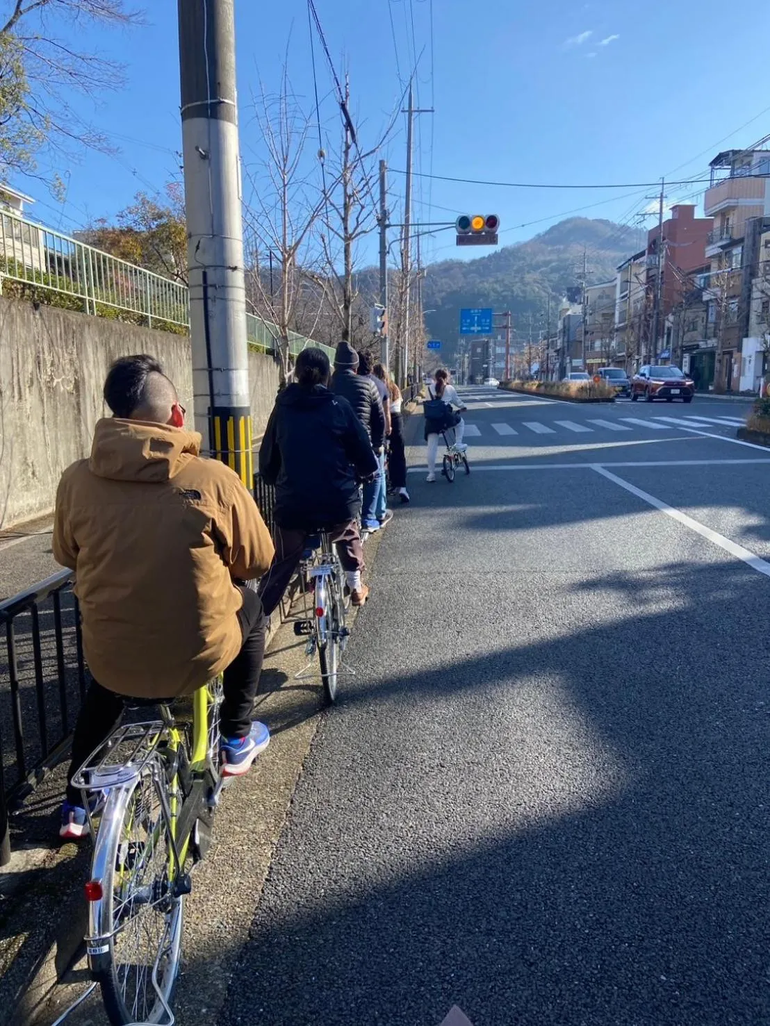 Cycling in Kamon Inn Toji Higashi
