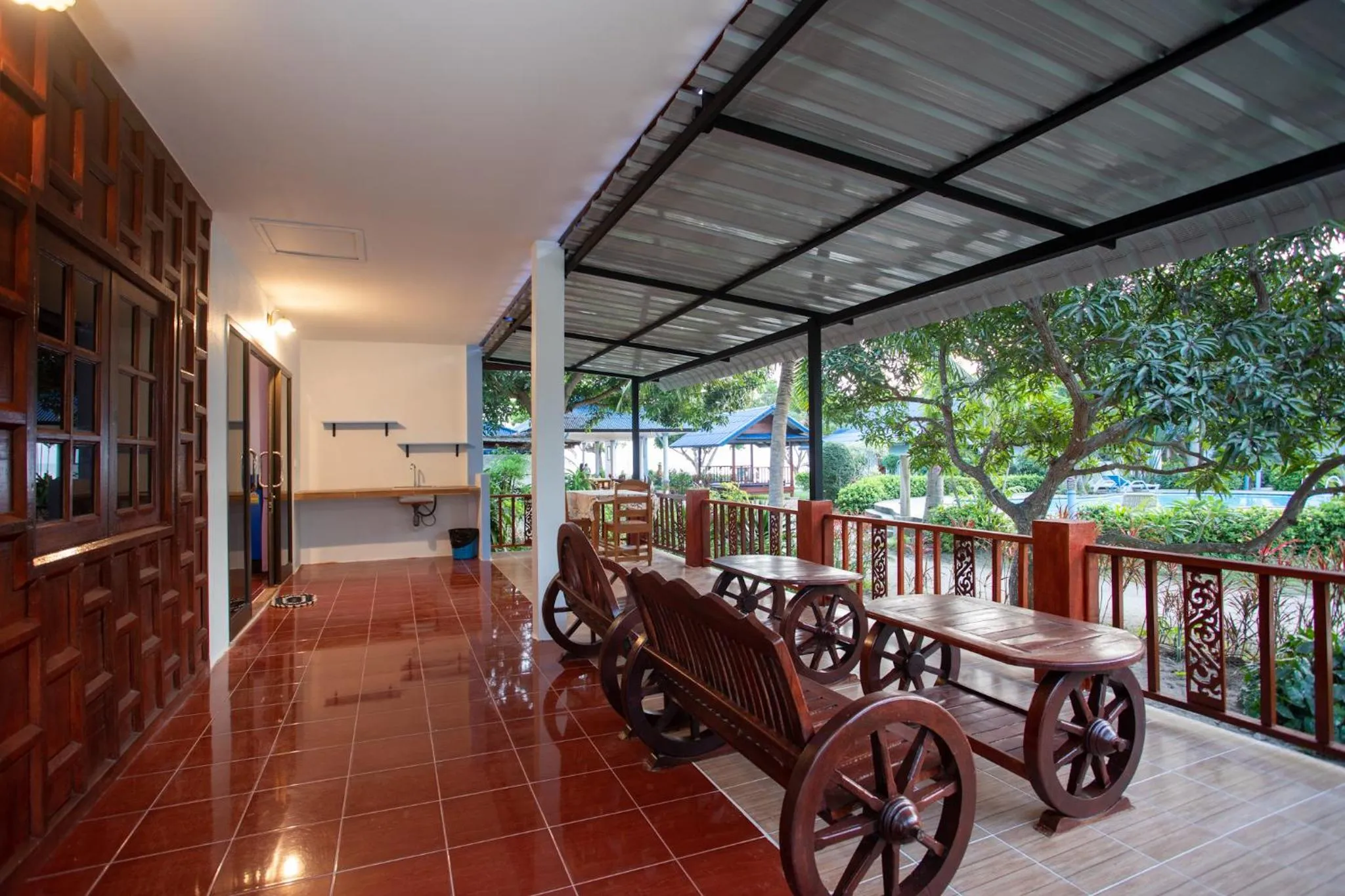 Patio in Rung Arun Resort