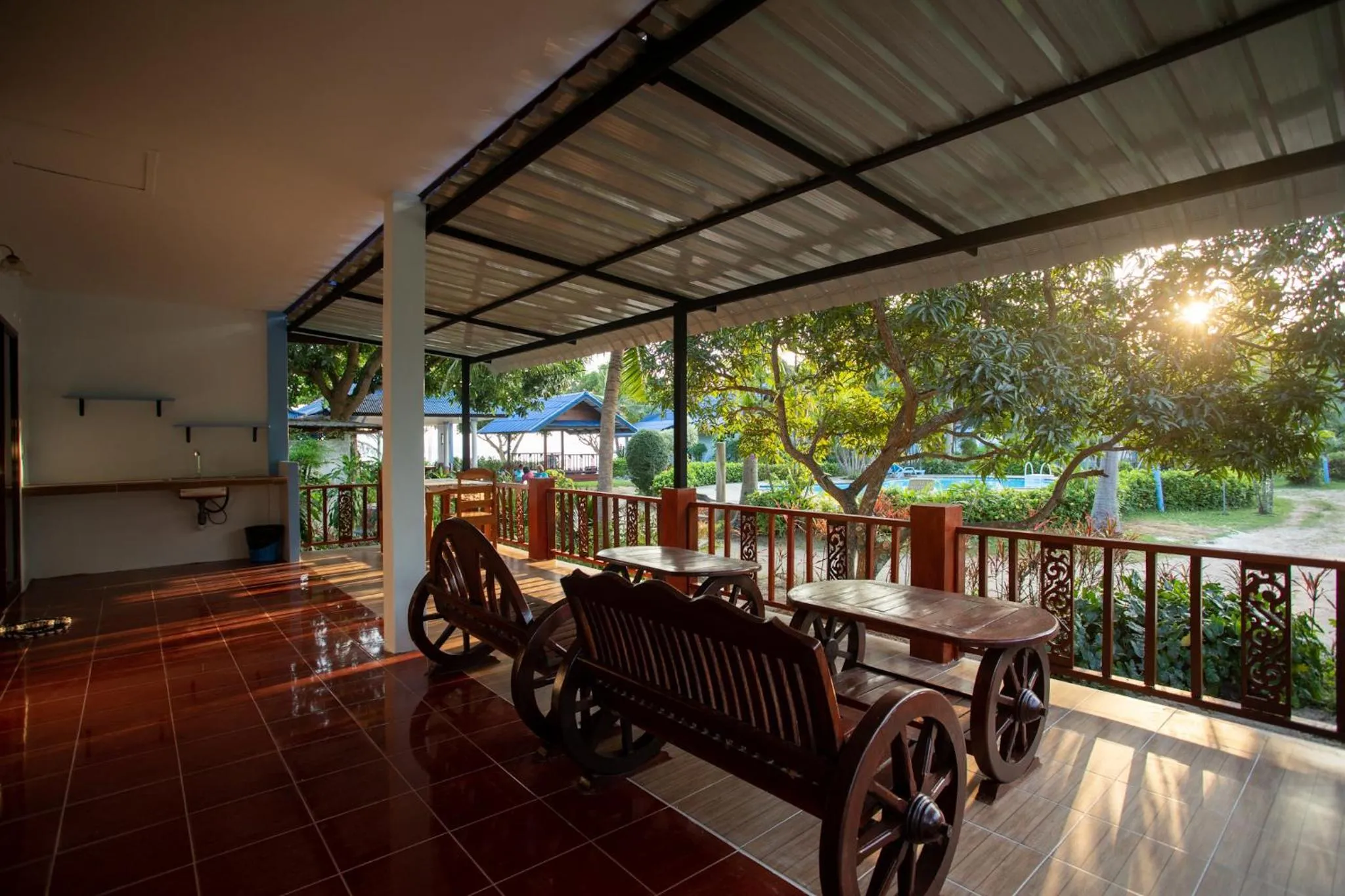 Patio in Rung Arun Resort