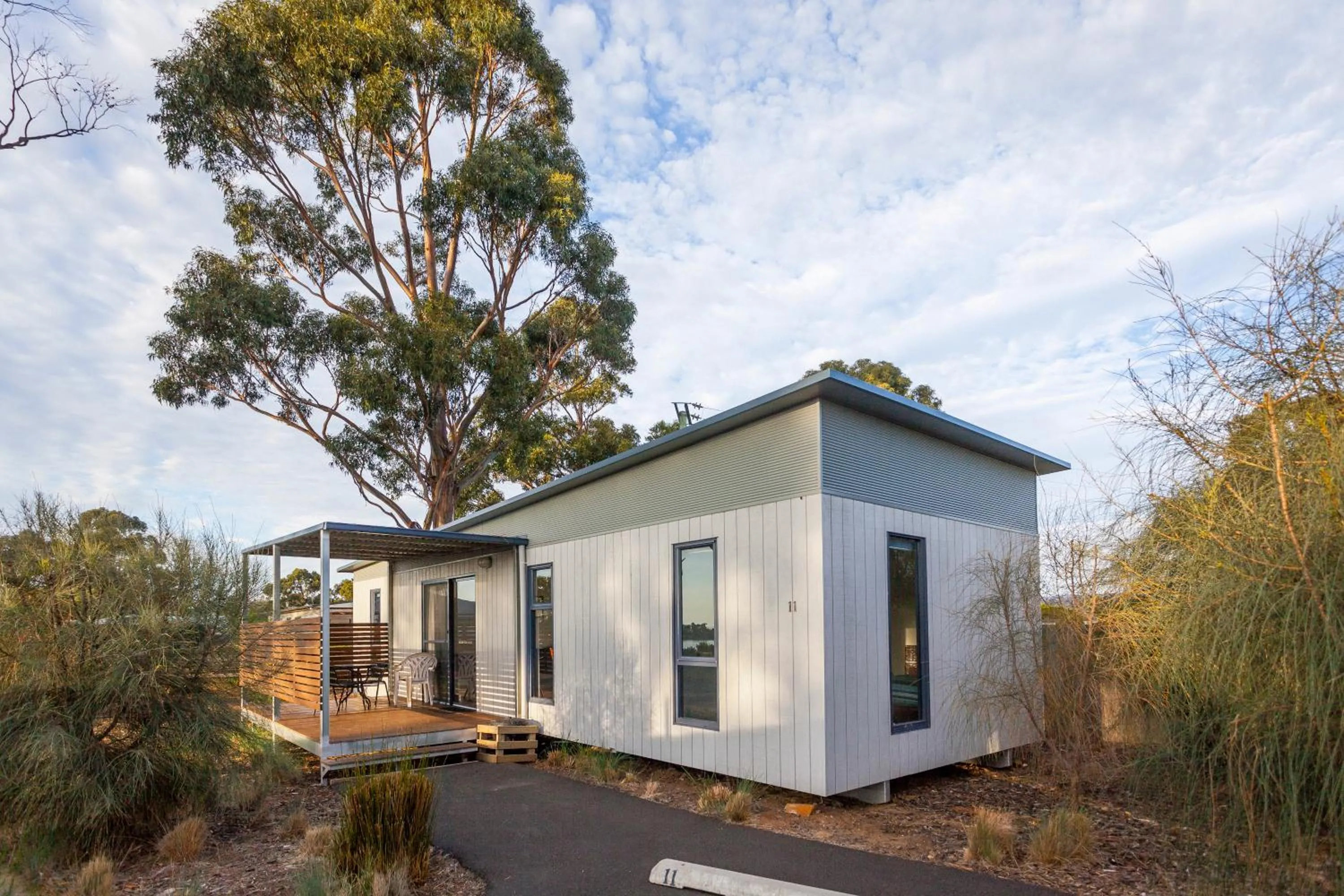 Facade/entrance in Swansea Beach Chalets