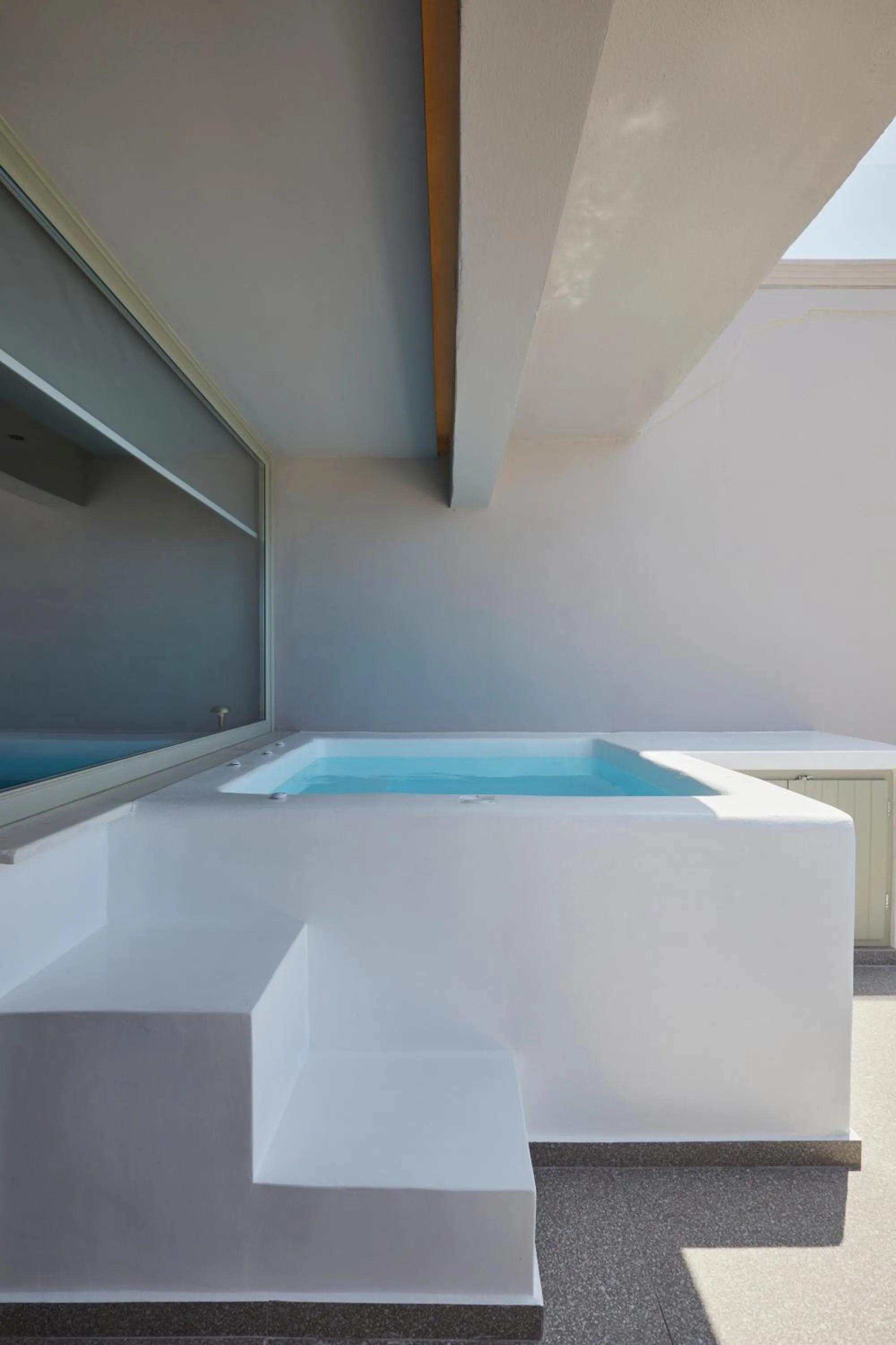 Balcony/Terrace, Bed in Damigos Caldera World