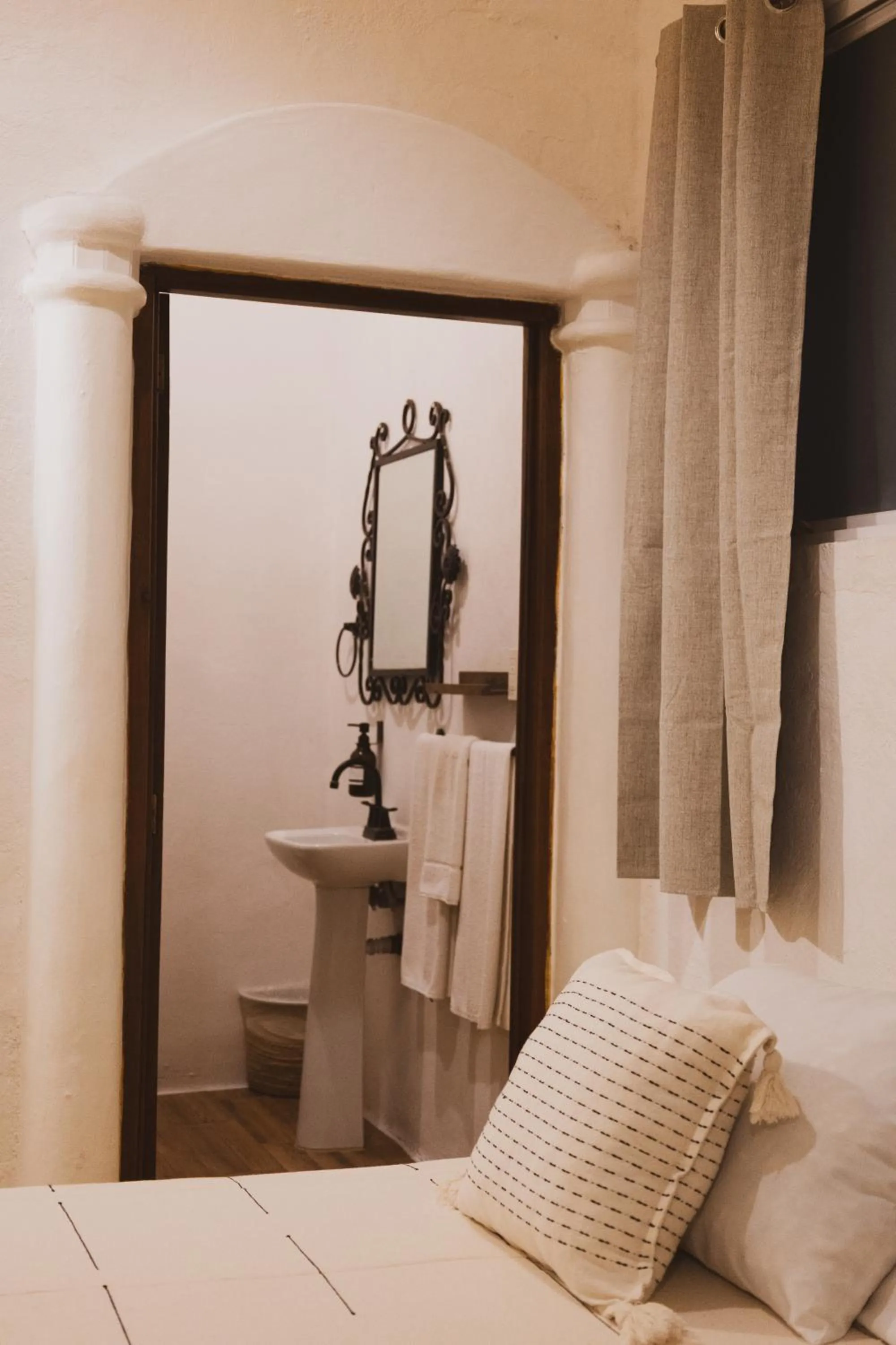 Bed in Sayulita Central Hotel